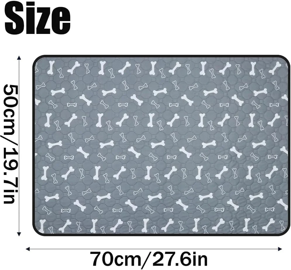 پدهای ادرار سگ YGCHEN قابل شستشو 50 در 70 سانتی متر، پد ادرار حیوانات خانگی، پد آموزشی سگ قابل استفاده مجدد، زیرانداز سگ برای سگ، گربه، خرگوش