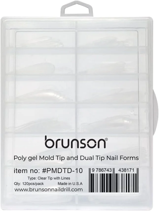 قالب های ناخن دوتایی Brunson مدل 120Pcs، قالب اکستنشن ناخن ژلی با 10 عدد گیره نوک ناخن در 12 سایز برای ساخت سریع ژل، قالب های فرم ناخن سیستم دوتایی گیره های ناخن شفاف برای ناخن های اکریلیک DIY سالن قالب های ناخن دوتایی Brunson مدل 120Pcs، قالب اکستنشن ناخن ژلی با 10 عدد گیره نوک ناخن در 12 سایز برای ساخت سریع ژل، قالب های فرم ناخن سیستم دوتایی گیره های ناخن شفاف برای ناخن های اکریلیک DIY سالن