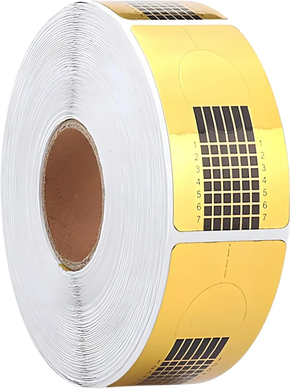 رول فرم ناخن طلایی حرفه ای امیرات 500 عددی - راهنمای اکستنشن خود چسب برای استفاده با اکریلیک، ژل و پلی ژل - کاغذ بادوام با مقیاس واضح برای استفاده در سالن و منزل رول فرم ناخن طلایی حرفه ای امیرات 500 عددی - راهنمای اکستنشن خود چسب برای استفاده با اکریلیک، ژل و پلی ژل - کاغذ بادوام با مقیاس واضح برای استفاده در سالن و منزل