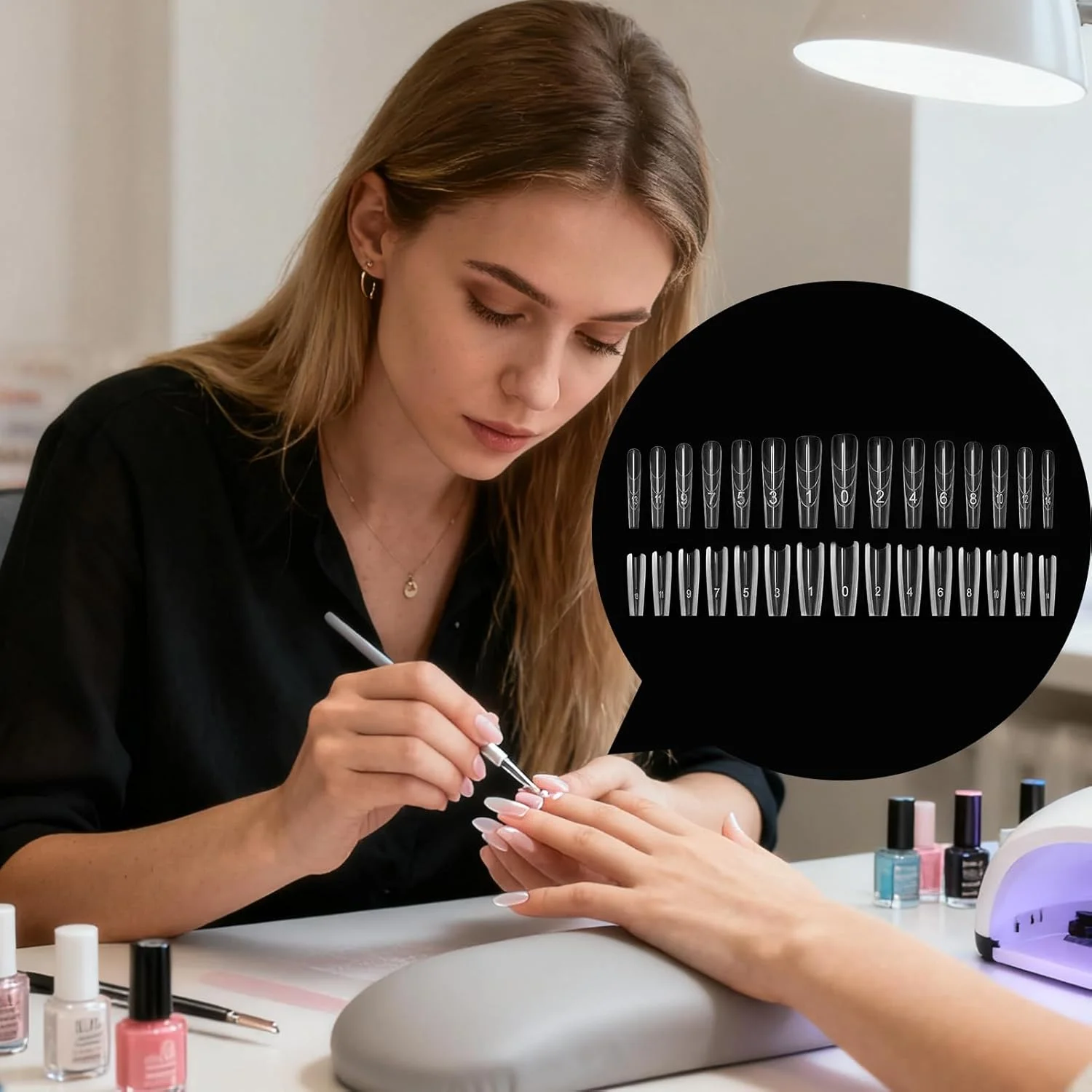 قالب های ناخن برای کاشت، طراحی مانیکور شفاف - قالب های ناخن فرانسوی برای ژل - برای حرفه ای ها، مبتدیان، خانم ها، دوست دختر، استفاده روزمره در خانه و سالن قالب های ناخن برای کاشت، طراحی مانیکور شفاف - قالب های ناخن فرانسوی برای ژل - برای حرفه ای ها، مبتدیان، خانم ها، دوست دختر، استفاده روزمره در خانه و سالن