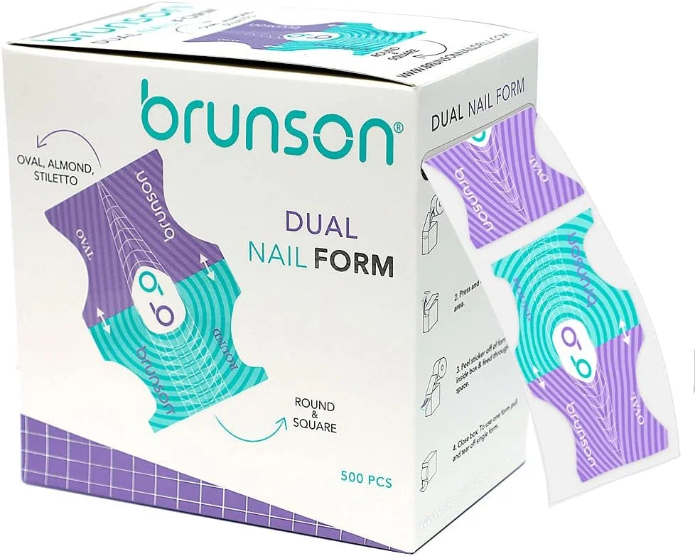 فرمر ناخن 500 عددی، استیکر اکستنشن پلی ژل ناخن، راهنمای فرم دهی، استیکر اکستنشن ناخن، فرم های خود چسب ژل UV اکریلیک، فرم های کاغذی ناخن، فرنچ DIY برای ابزار اکستنشن مانیکور