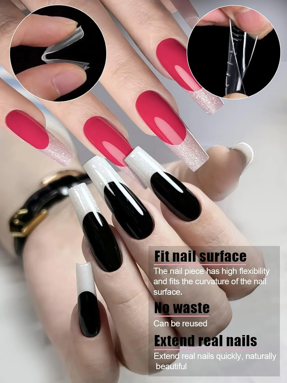 قالب ناخن ژلی شفاف Kalolary، 120 عددی، پوشش کامل، سیستم دوگانه، فرم C، نوک اکستنشن ناخن، ابزار مانیکور طراحی ناخن قالب ناخن ژلی شفاف Kalolary، 120 عددی، پوشش کامل، سیستم دوگانه، فرم C، نوک اکستنشن ناخن، ابزار مانیکور طراحی ناخن