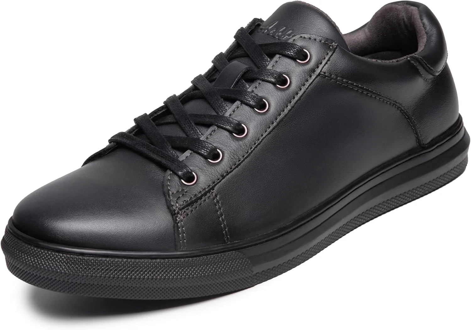 کفش کتانی آکسفورد مردانه شیک، کفش روزمره چرمی خاکستری تیره مردانه، کفش پیاده روی سبک و راحت