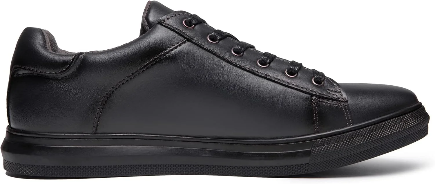 کفش کتانی آکسفورد مردانه شیک، کفش روزمره چرمی خاکستری تیره مردانه، کفش پیاده روی سبک و راحت