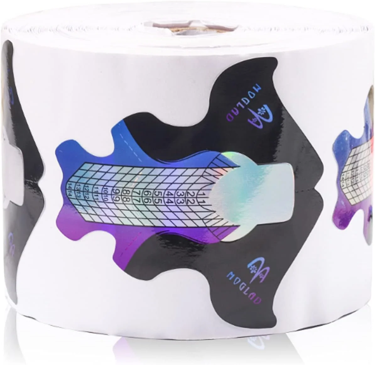 لابیموس 300 عدد فرم ناخن، راهنمای نوک ناخن، برچسب، چسب، ضد گرد و غبار، کاغذ فرم اکستنشن ناخن، ابزار ناخن