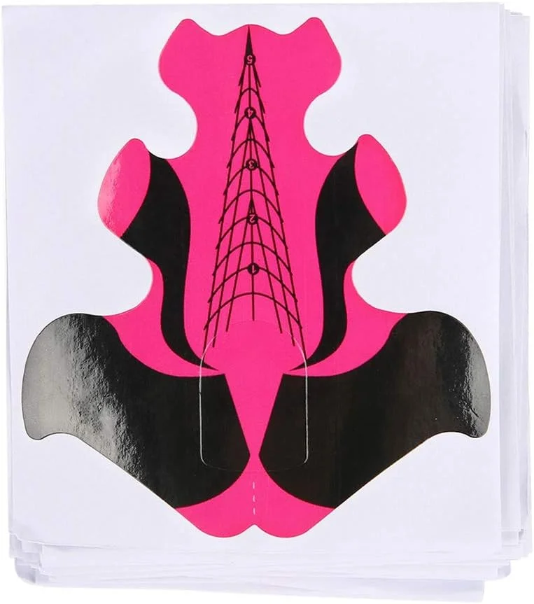 فرم های ناخن MOOYTT Nali، 100 عدد فرم ناخن برای اکستنشن ناخن، سینی کاغذی سازنده UV، لوازم جانبی طراحی ناخن فرم های ناخن MOOYTT Nali، 100 عدد فرم ناخن برای اکستنشن ناخن، سینی کاغذی سازنده UV، لوازم جانبی طراحی ناخن