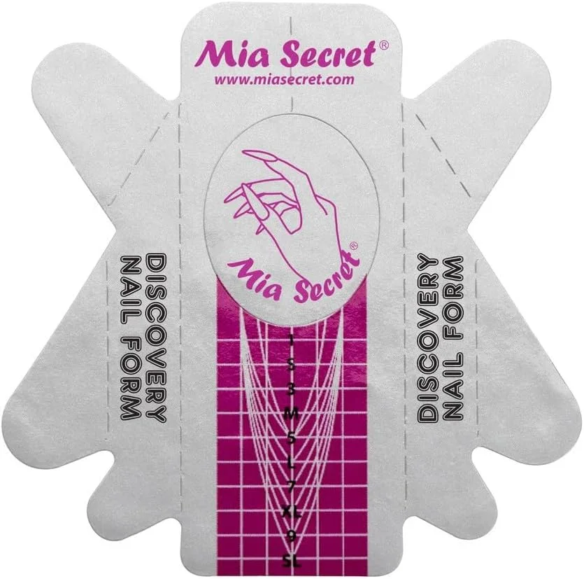 قالب ناخن Mia Secret Discovery، 500 عدد - قالب های ناخن اکریلیک، نوک اکستنشن ناخن، قالب ناخن برای ناخن های اکریلیک، قالب های اکستنشن ناخن اکریلیک/ژل UV - برچسب های راهنما برای ناخن