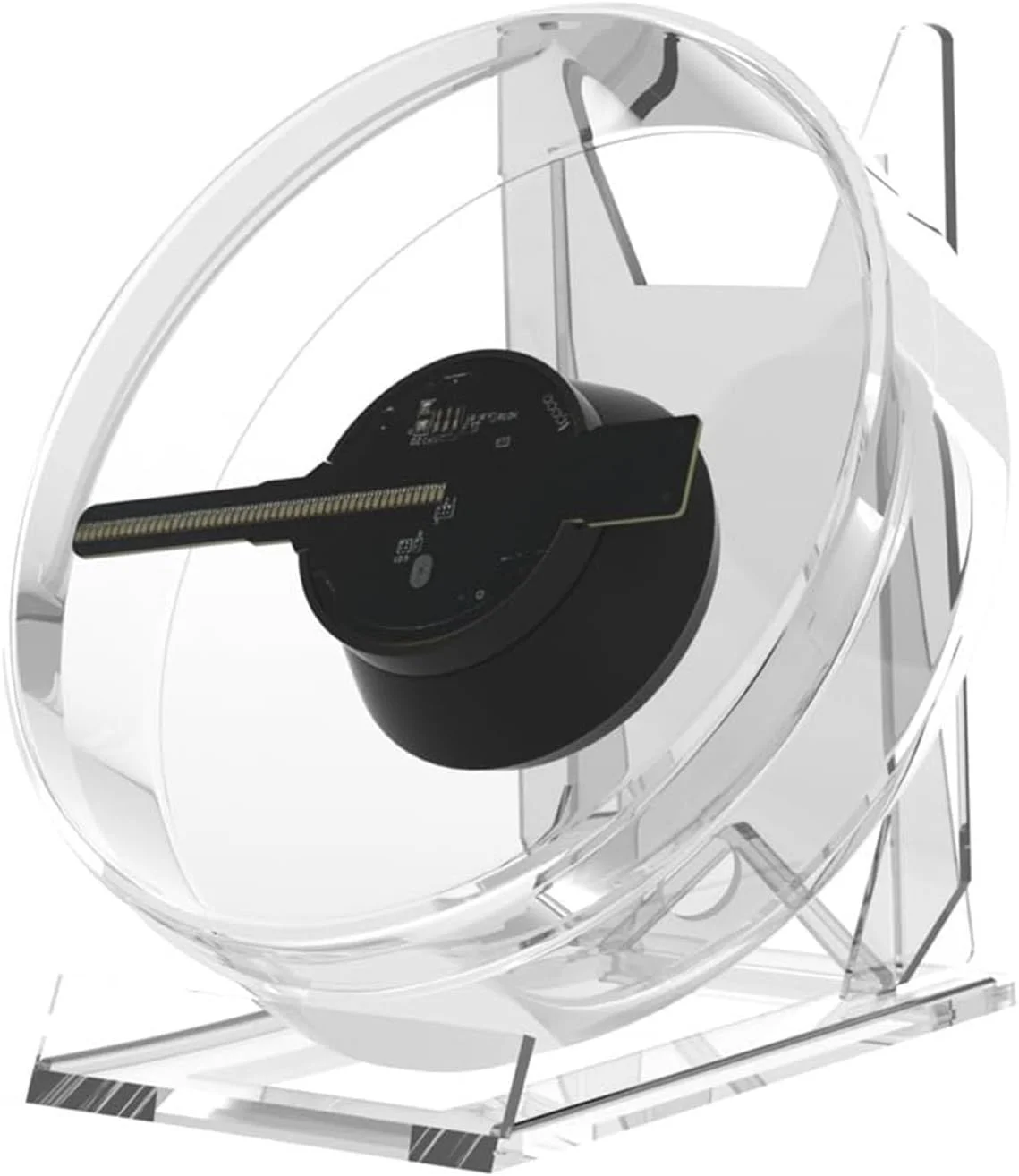 پروژکتور هولوگرام سه بعدی ZXFGF-KFUYR، فن، علامت LED رومیزی، دستگاه نمایش تبلیغاتی پخش کننده لامپ هولوگرافی، کنترل از راه دور