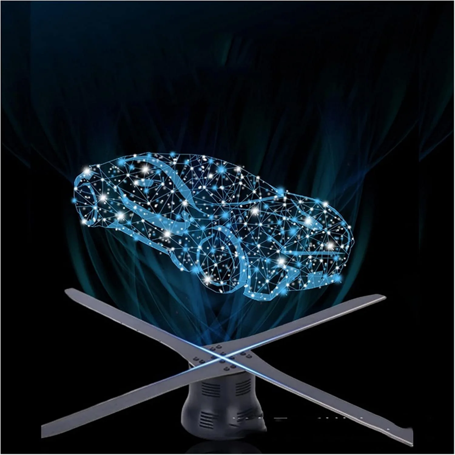 پروژکتور هولوگرام ZAIED، فن هولوگرام سه بعدی، دستگاه تبلیغاتی 56 سانتی متری با کنترل تلفن همراه از طریق WiFi، پشتیبانی از اتصال، تزئینات مهمانی، چرخش تخیل پروژکتور هولوگرام ZAIED، فن هولوگرام سه بعدی، دستگاه تبلیغاتی 56 سانتی متری با کنترل تلفن همراه از طریق WiFi، پشتیبانی از اتصال، تزئینات مهمانی، چرخش تخیل