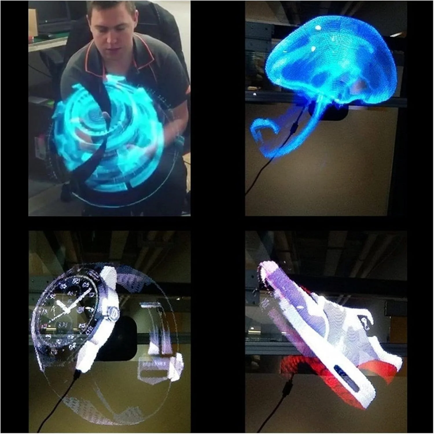 پروژکتور هولوگرام ZAIED، فن هولوگرام سه بعدی، دستگاه تبلیغاتی 56 سانتی متری با کنترل تلفن همراه از طریق WiFi، پشتیبانی از اتصال، تزئینات مهمانی، چرخش تخیل پروژکتور هولوگرام ZAIED، فن هولوگرام سه بعدی، دستگاه تبلیغاتی 56 سانتی متری با کنترل تلفن همراه از طریق WiFi، پشتیبانی از اتصال، تزئینات مهمانی، چرخش تخیل