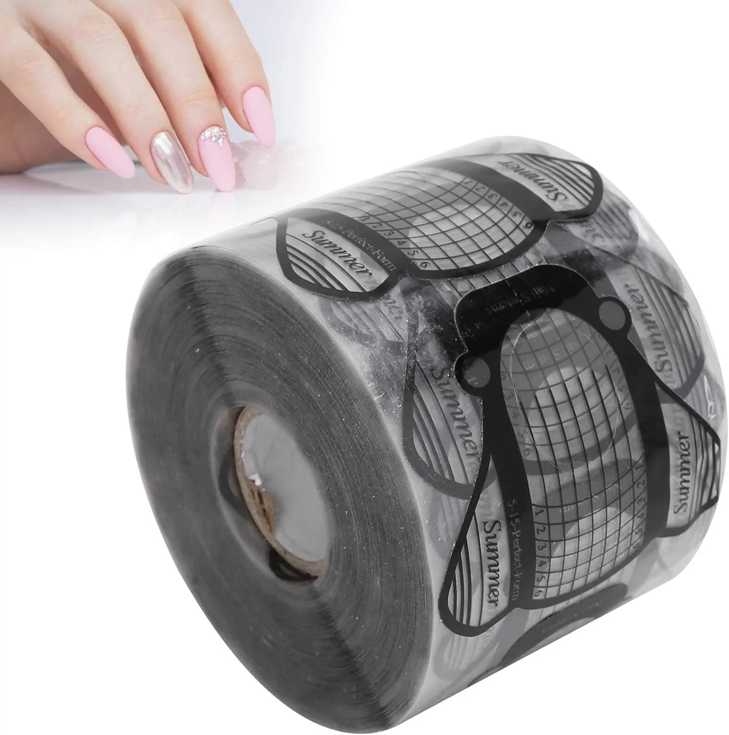 500 عدد/رول فرم ناخن برچسب اکستنشن ناخن خود چسب PVC لوازم جانبی طراحی ناخن، فرم ناخن برای اکریلیک UV ژل ناخن اکستنشن راهنمای برچسب فرم طراحی ناخن 500 عدد/رول فرم ناخن برچسب اکستنشن ناخن خود چسب PVC لوازم جانبی طراحی ناخن، فرم ناخن برای اکریلیک UV ژل ناخن اکستنشن راهنمای برچسب فرم طراحی ناخن