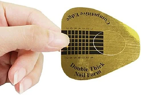 500 Pieces Nail Art Form Sticker Professional Nail Guide Forms nail forms Nail Extension Paper Horseshoe-Shaped Self-adhesive Manicure Tools