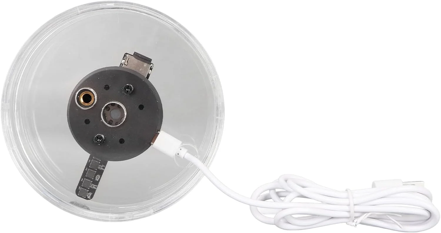 فن هولوگرام سه بعدی Yunir، فن LED هولوگرافی سه بعدی WiFi با قاب محافظ شفاف، بلندگوهای داخلی، کنترل از راه دور، نمایشگر تبلیغاتی برای فروشگاه، بار، دفتر