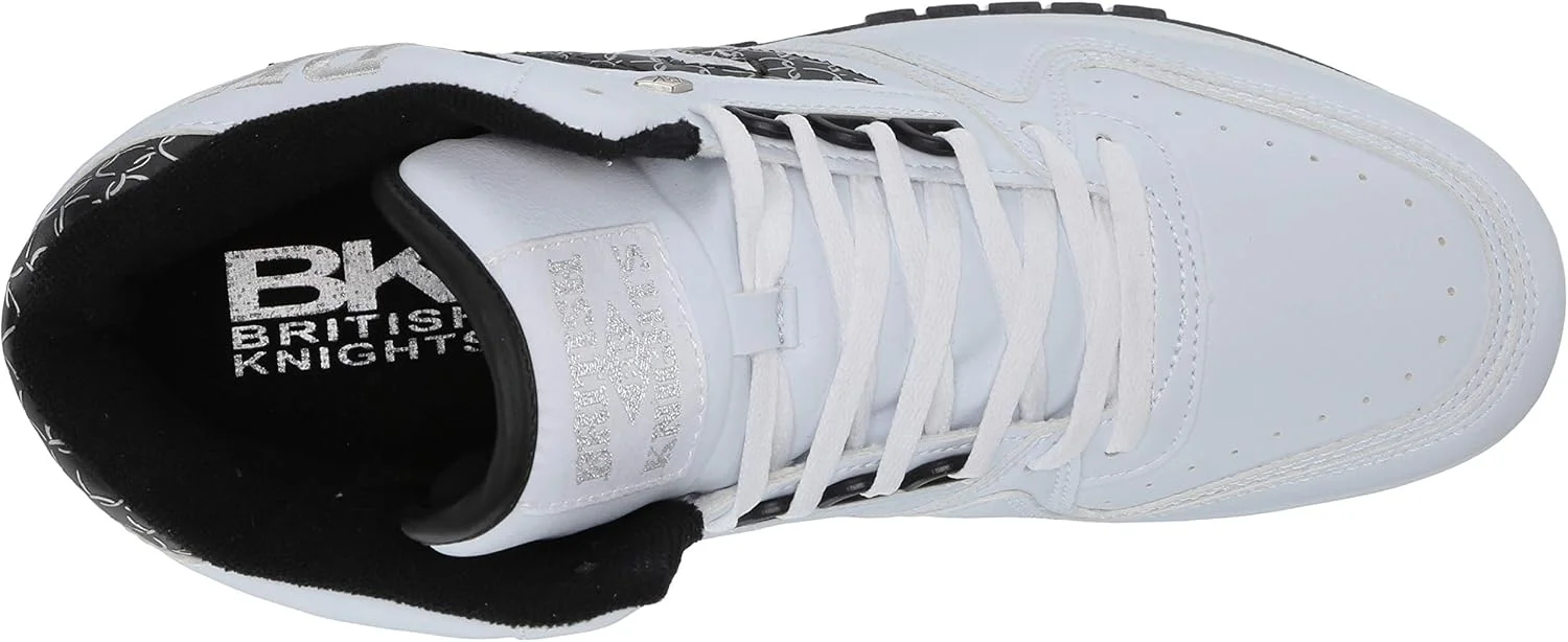 کفش کتانی مردانه بریتیش نایتز مدل کینگز اس ال سفید مشکی نقره ای، سایز 44.5 اروپا کفش کتانی مردانه بریتیش نایتز مدل کینگز اس ال سفید مشکی نقره ای، سایز 44.5 اروپا