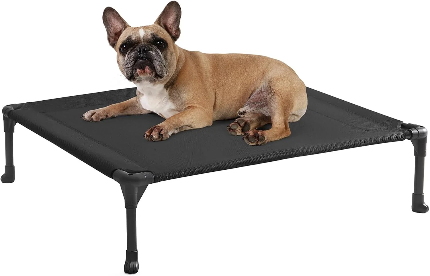 تخت سگ خنک کننده مرتفع Veehoo، تخت حیوانات خانگی قابل حمل با توری قابل شستشو و تنفس پذیر، تخت سگ مقاوم با پایه های ضد لغزش برای استفاده در داخل و خارج از منزل، CWC1803