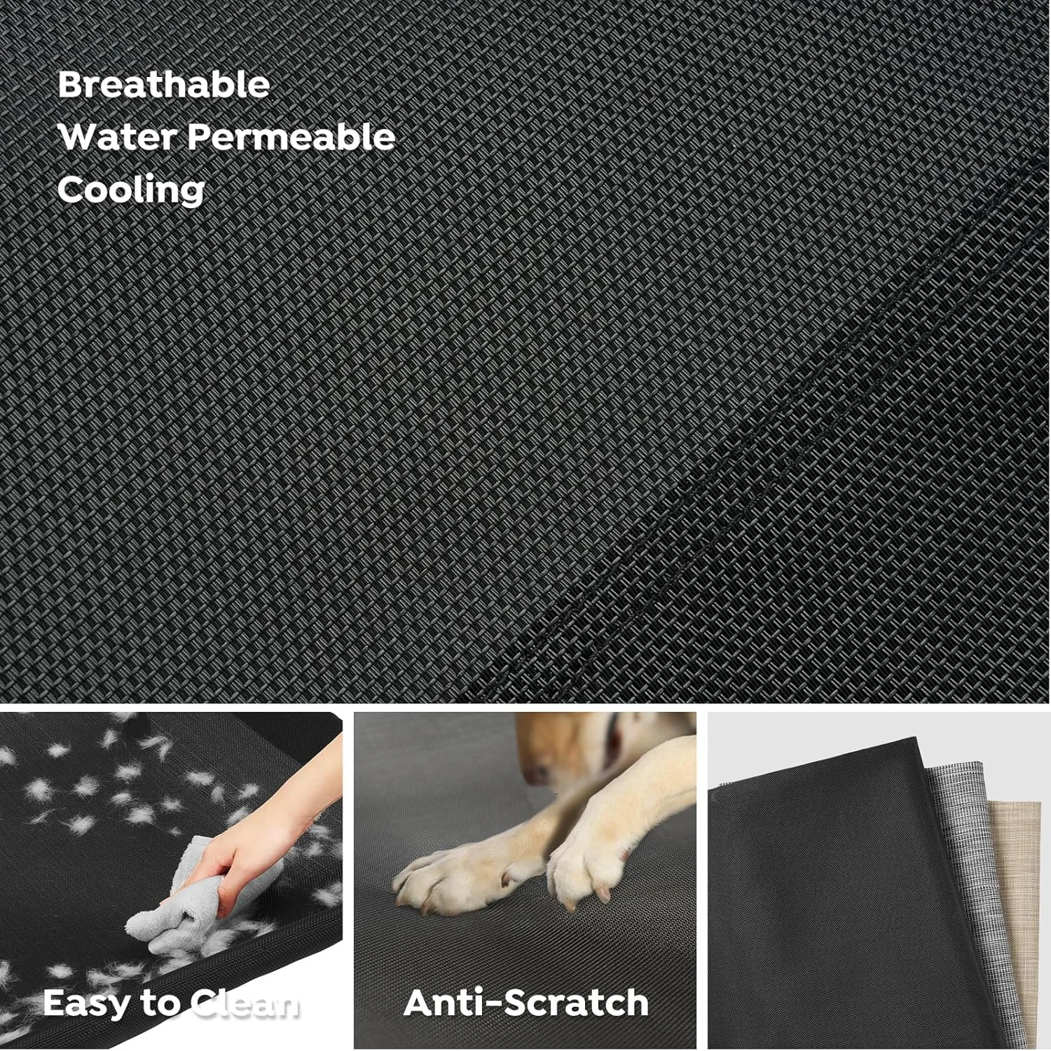 تخت سگ خنک کننده مرتفع Veehoo، تخت سگ مرتفع برای سگ های بزرگ، تخت سگ فضای باز با نرده محافظ، پایه های ضد لغزش ارتقا یافته، توری تنفسی تسلین، تخت کمپینگ قابل حمل سگ، بزرگ، مشکی تخت سگ خنک کننده مرتفع Veehoo، تخت سگ مرتفع برای سگ های بزرگ، تخت سگ فضای باز با نرده محافظ، پایه های ضد لغزش ارتقا یافته، توری تنفسی تسلین، تخت کمپینگ قابل حمل سگ، بزرگ، مشکی