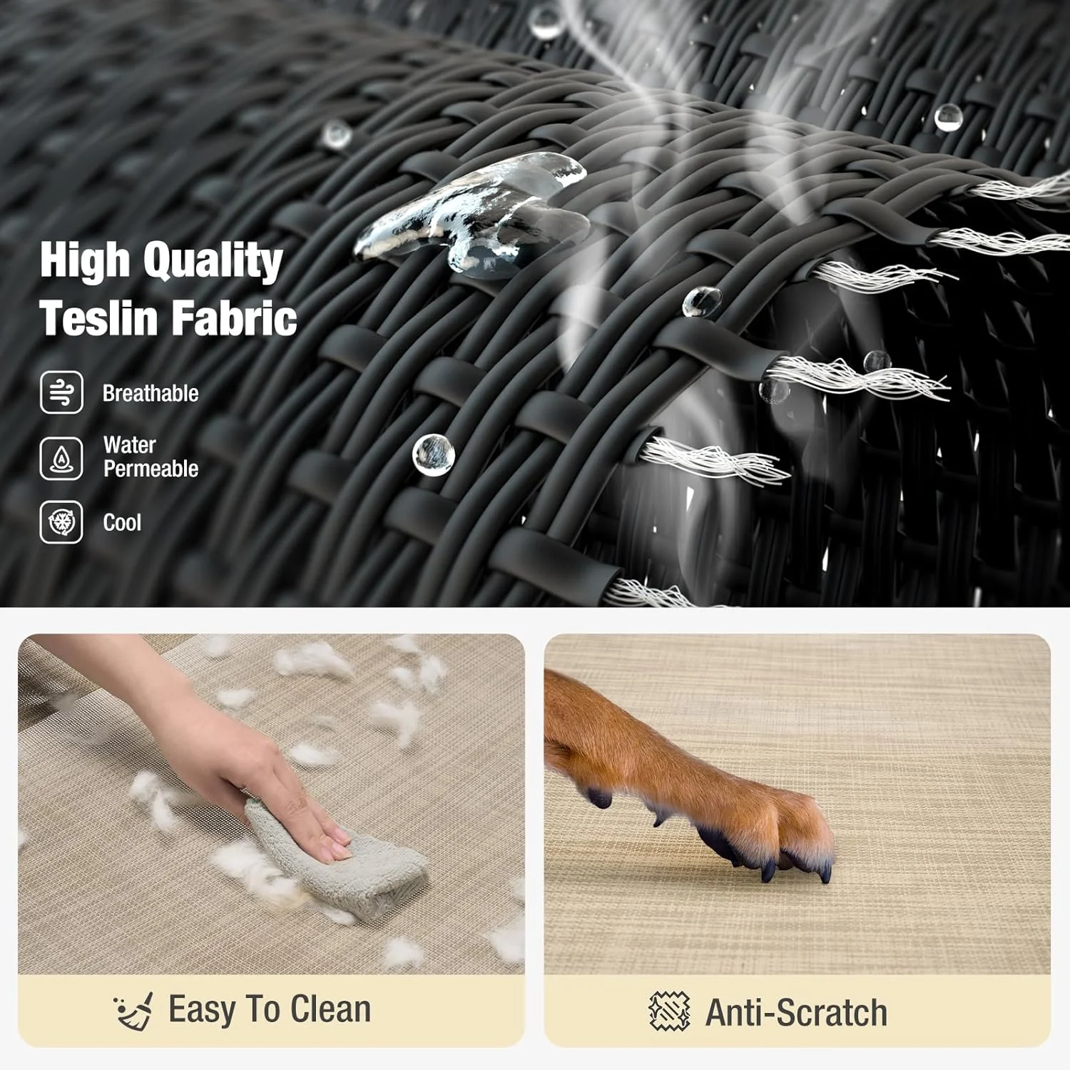 تخت سگ خنک کننده مرتفع Veehoo، تختخواب سگ برای سگ های بزرگ، تخت سگ مرتفع با نرده محافظ و تکیه گاه سر شیب دار، توری تسلین بادوام و تنفسی، تخت مبل سگ برای داخل و خارج از منزل، بزرگ، بژ قهوه ای تخت سگ خنک کننده مرتفع Veehoo، تختخواب سگ برای سگ های بزرگ، تخت سگ مرتفع با نرده محافظ و تکیه گاه سر شیب دار، توری تسلین بادوام و تنفسی، تخت مبل سگ برای داخل و خارج از منزل، بزرگ، بژ قهوه ای