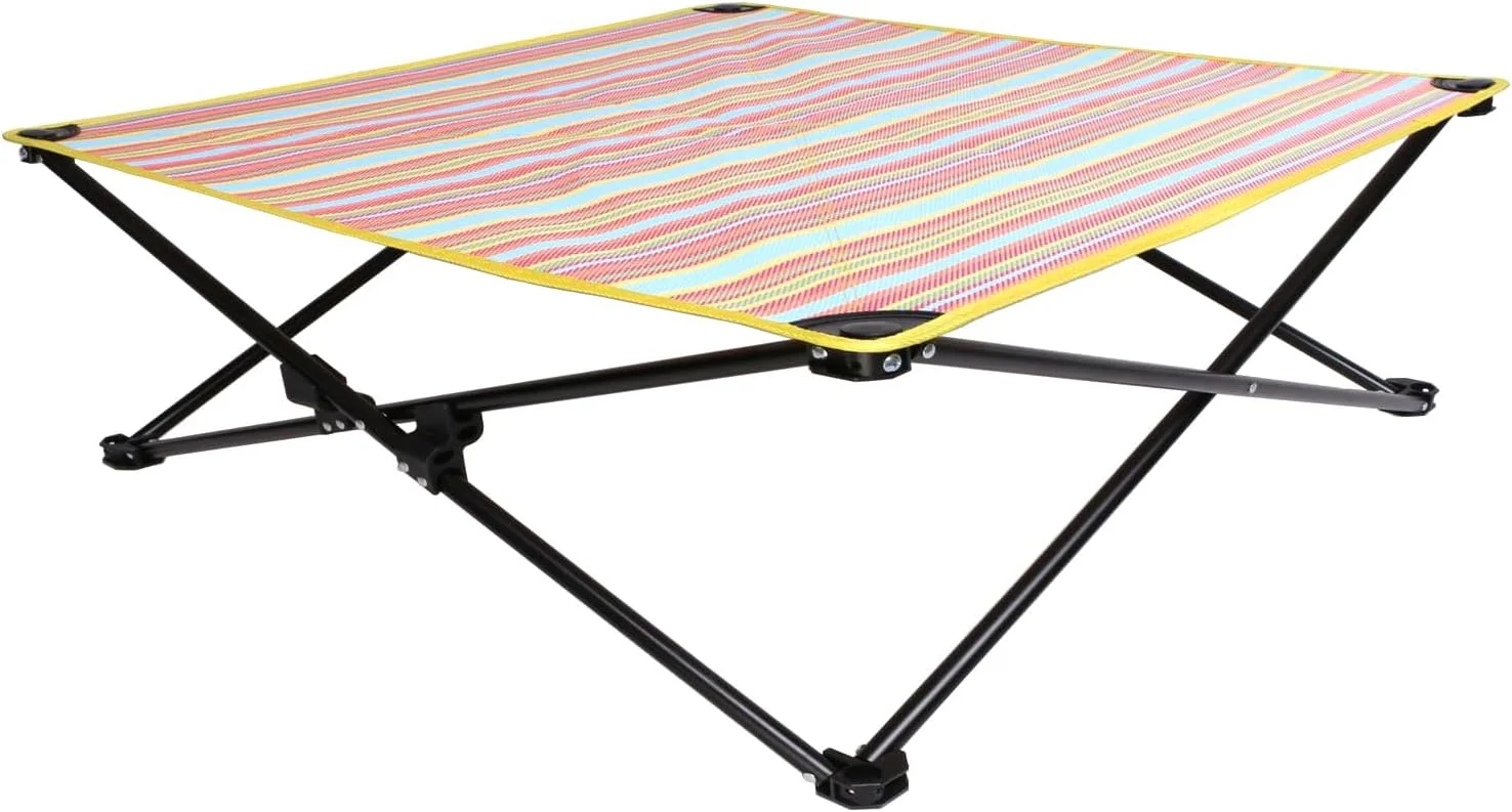 تخت خواب تاشو و قابل شستشوی حیوانات خانگی L DDLPOCKET - تخت سگ توری قابل تنفس، ضد لغزش و قابل حمل با قاب فلزی، سبک و با نگهداری آسان برای استفاده در داخل و خارج از منزل (بزرگ 74 سانتی متری، روشن) تخت خواب تاشو و قابل شستشوی حیوانات خانگی L DDLPOCKET - تخت سگ توری قابل تنفس، ضد لغزش و قابل حمل با قاب فلزی، سبک و با نگهداری آسان برای استفاده در داخل و خارج از منزل (بزرگ 74 سانتی متری، روشن)