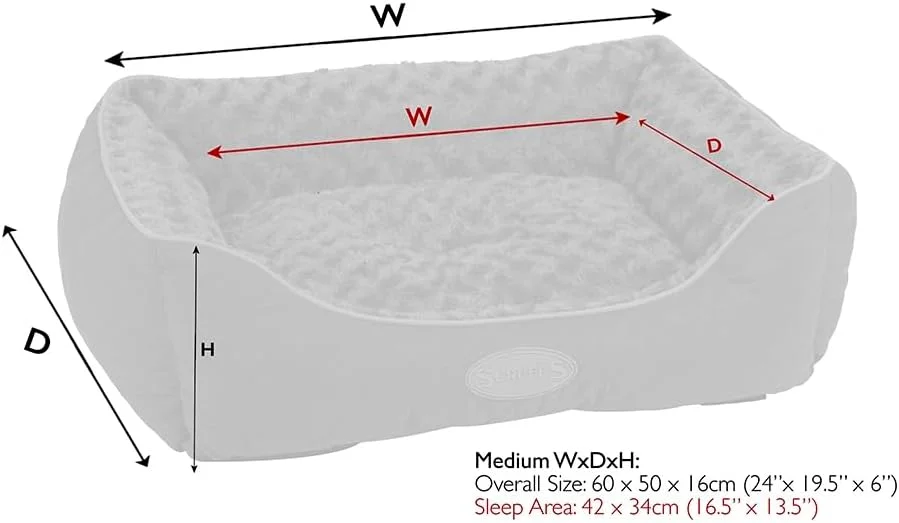 تخت باکس سگ Scruffs Wilton سایز M - خاکستری