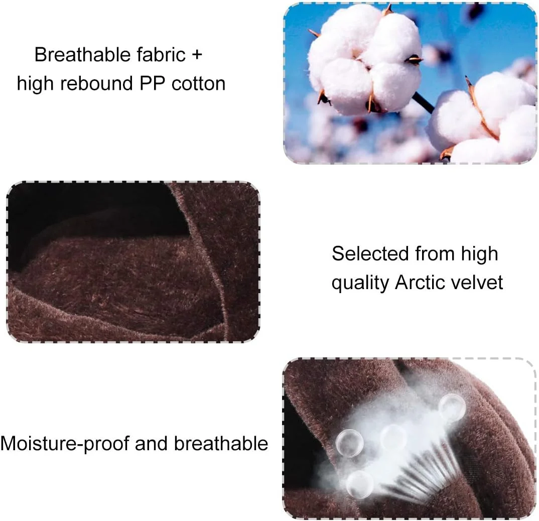 تخت خواب گرمایشی خودکار مخملی حیوانات خانگی SISROL، غار گربه، چادر حیوانات خانگی، تخت غاری، کیسه خواب راحت گربه، تشک چرت زدن برای حیوانات خانگی زمستانی، گربه ها، سگ های کوچک، توله سگ ها و بچه گربه ها، بادوام، راحت، خاکستری قابل شستشو