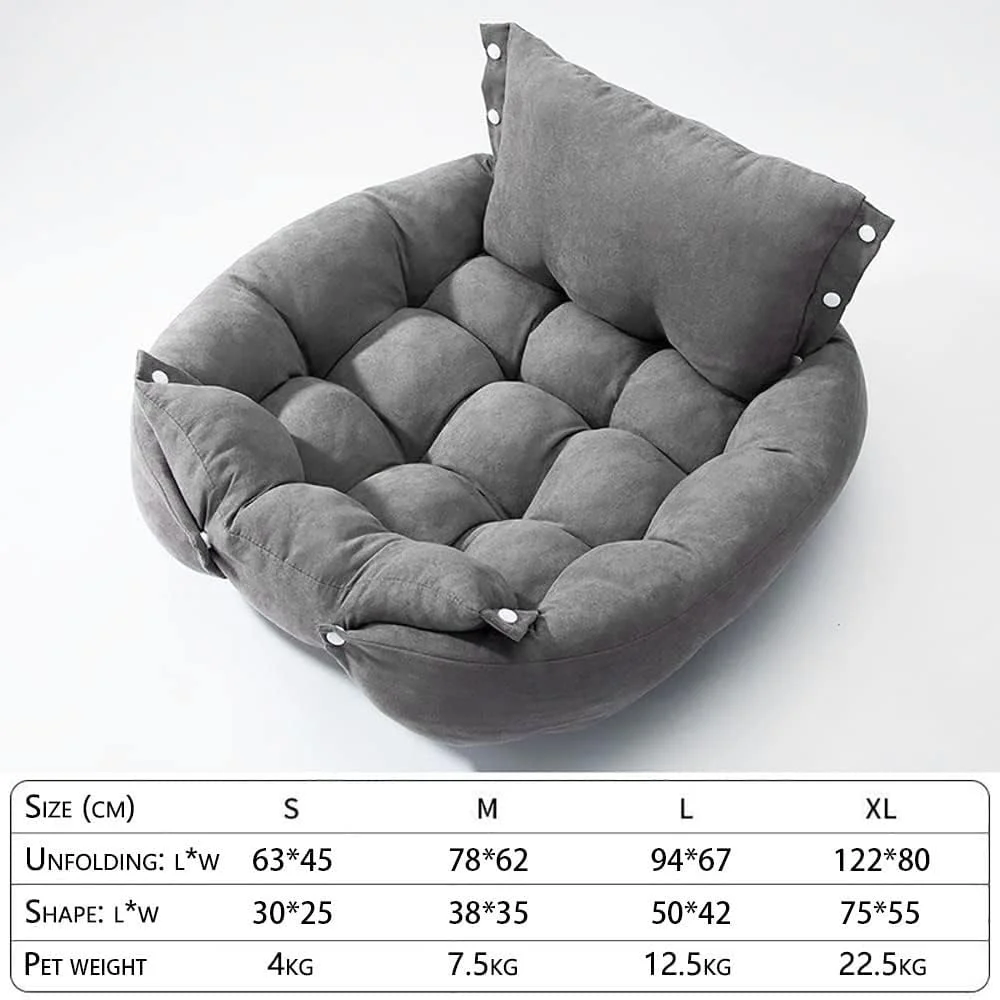 تخت خواب تاشو سگ مناسب فصل تابستان، لانه سگ تغییر شکل دهنده 3 در 1، تخت خواب چند منظوره حیوانات خانگی، تشک نرم و راحت حیوانات خانگی، برای گربه ها و سگ های کوچک، متوسط و بزرگ، مناسب چهار فصل (متوسط، خاکستری) تخت خواب تاشو سگ مناسب فصل تابستان، لانه سگ تغییر شکل دهنده 3 در 1، تخت خواب چند منظوره حیوانات خانگی، تشک نرم و راحت حیوانات خانگی، برای گربه ها و سگ های کوچک، متوسط و بزرگ، مناسب چهار فصل (متوسط، خاکستری)