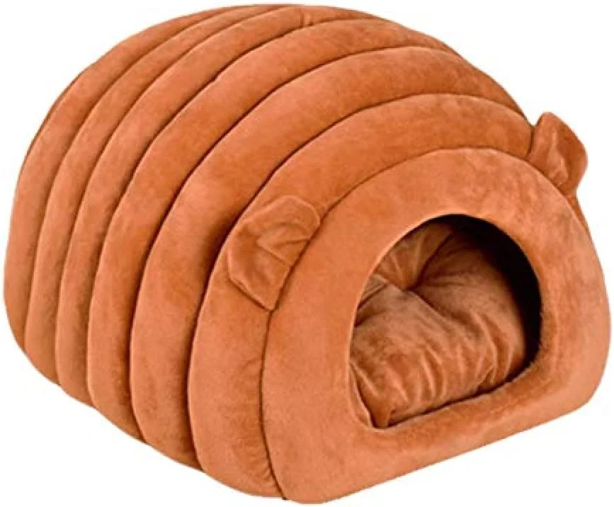 تخت خواب گربه WSSSH مدل کرم ابریشم، خانه سگ و گربه، تخت خواب نرم حیوانات خانگی، قابل شستشو، مناسب برای سگ ها و گربه های کوچک - قهوه ای تخت خواب گربه WSSSH مدل کرم ابریشم، خانه سگ و گربه، تخت خواب نرم حیوانات خانگی، قابل شستشو، مناسب برای سگ ها و گربه های کوچک - قهوه ای