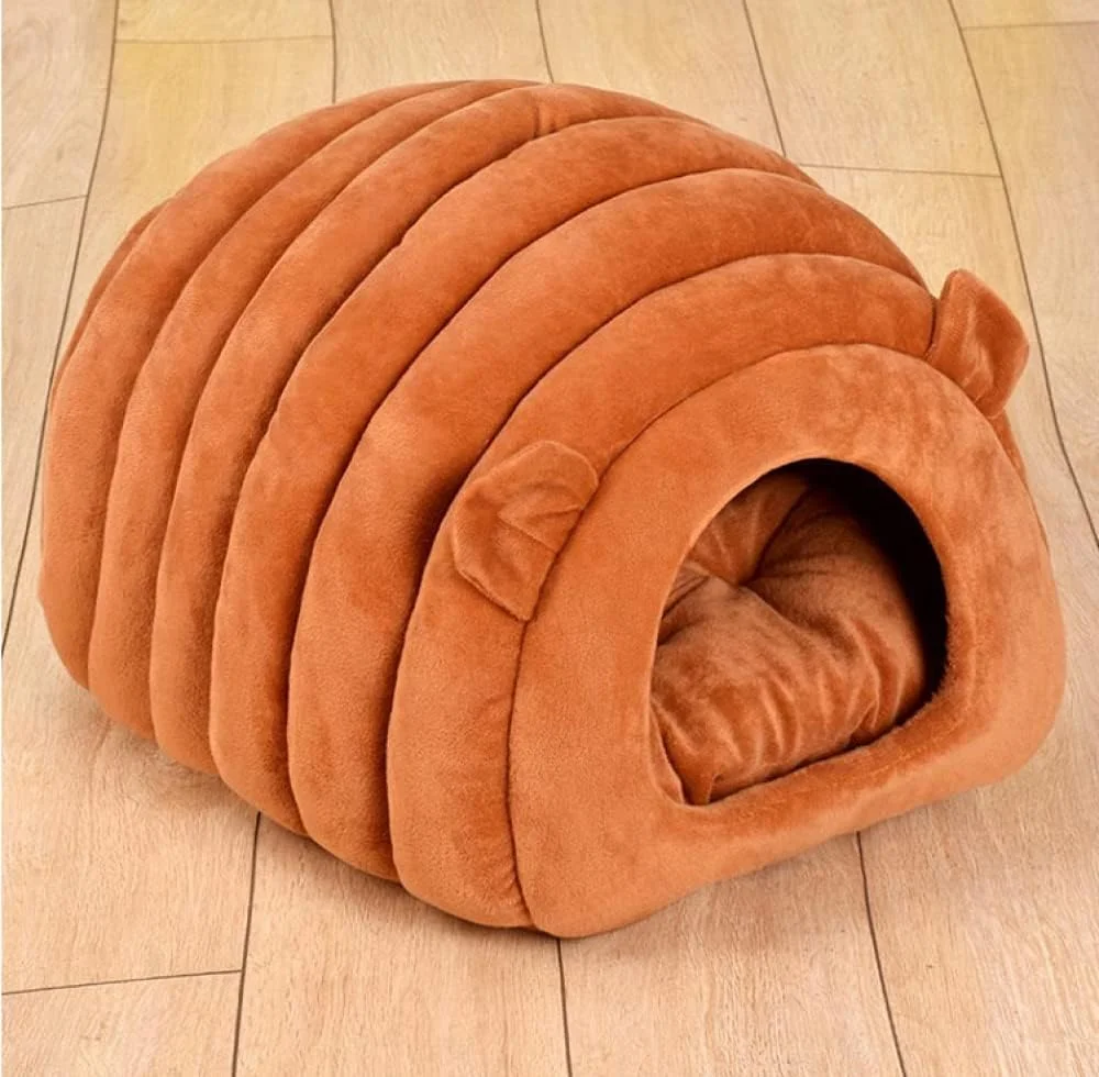 تخت خواب گربه WSSSH مدل کرم ابریشم، خانه سگ و گربه، تخت خواب نرم حیوانات خانگی، قابل شستشو، مناسب برای سگ ها و گربه های کوچک - قهوه ای تخت خواب گربه WSSSH مدل کرم ابریشم، خانه سگ و گربه، تخت خواب نرم حیوانات خانگی، قابل شستشو، مناسب برای سگ ها و گربه های کوچک - قهوه ای