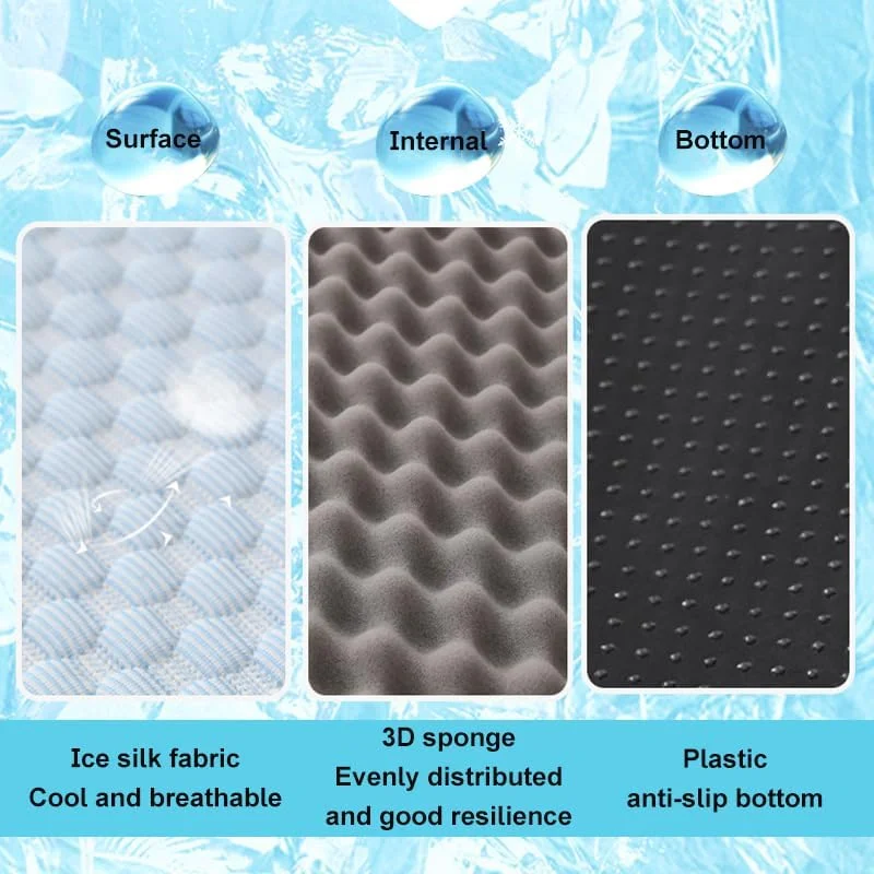 تخت سگ XALOVEF، تخت بزرگ سگ با جنس خنک، تشک حیوانات خانگی تنفسی برای هوای گرم، مناسب برای سگ های متوسط و بزرگ، دارای کف ضد لغزش و ضد آب، قابل شستشو در ماشین لباسشویی (آبی، 65 * 50 سانتی متر) تخت سگ XALOVEF، تخت بزرگ سگ با جنس خنک، تشک حیوانات خانگی تنفسی برای هوای گرم، مناسب برای سگ های متوسط و بزرگ، دارای کف ضد لغزش و ضد آب، قابل شستشو در ماشین لباسشویی (آبی، 65 * 50 سانتی متر)