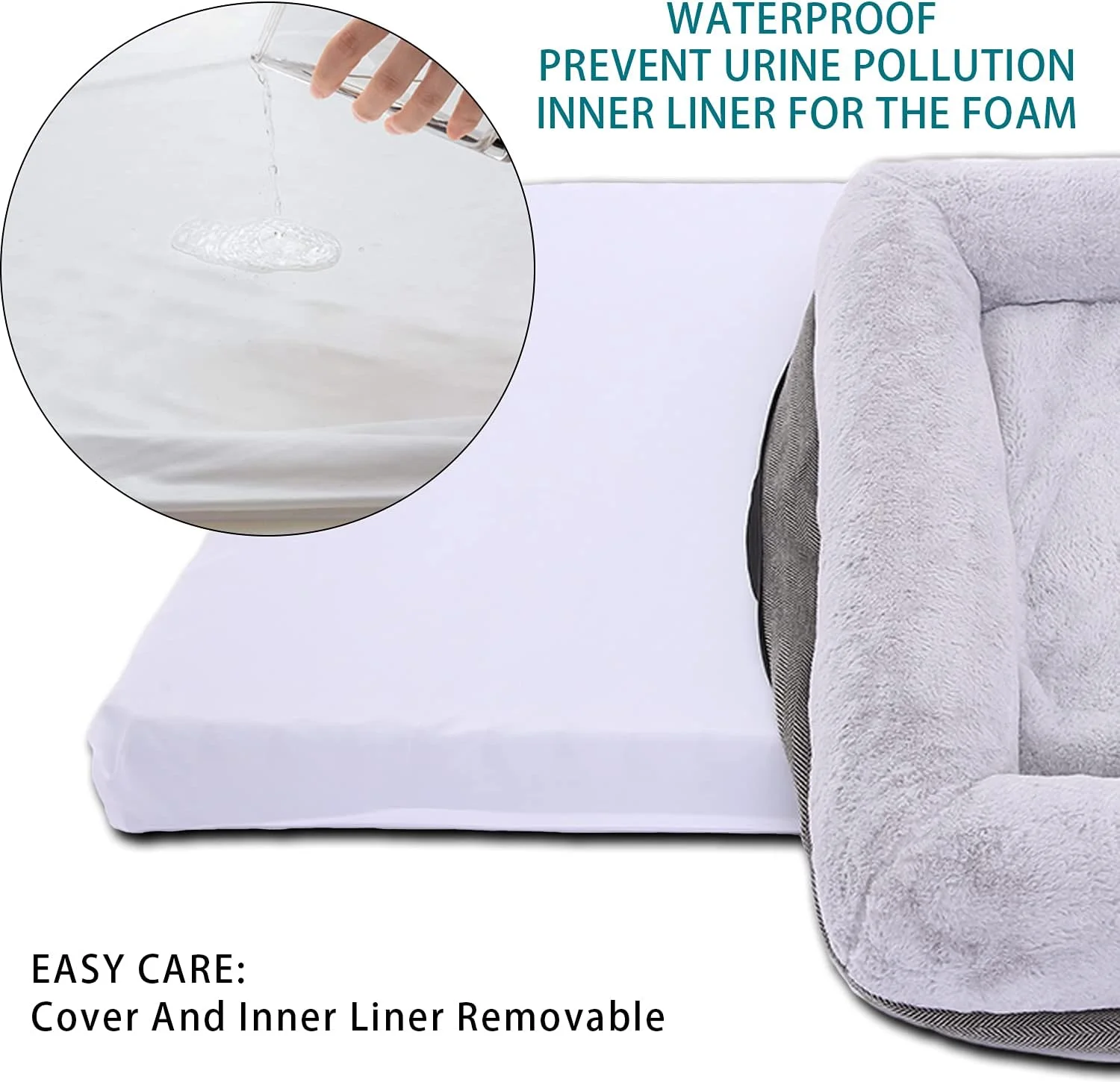 تخت سگ ارتوپدی WINDRACING برای سگ های بزرگ و سگ های متوسط، تخت مبل سگ با پد ضد آب و روکش قابل جابجایی و شستشو، تشک سگ برای قفس و مبل، تخت توله سگ، تخت حیوانات خانگی تخت سگ ارتوپدی WINDRACING برای سگ های بزرگ و سگ های متوسط، تخت مبل سگ با پد ضد آب و روکش قابل جابجایی و شستشو، تشک سگ برای قفس و مبل، تخت توله سگ، تخت حیوانات خانگی