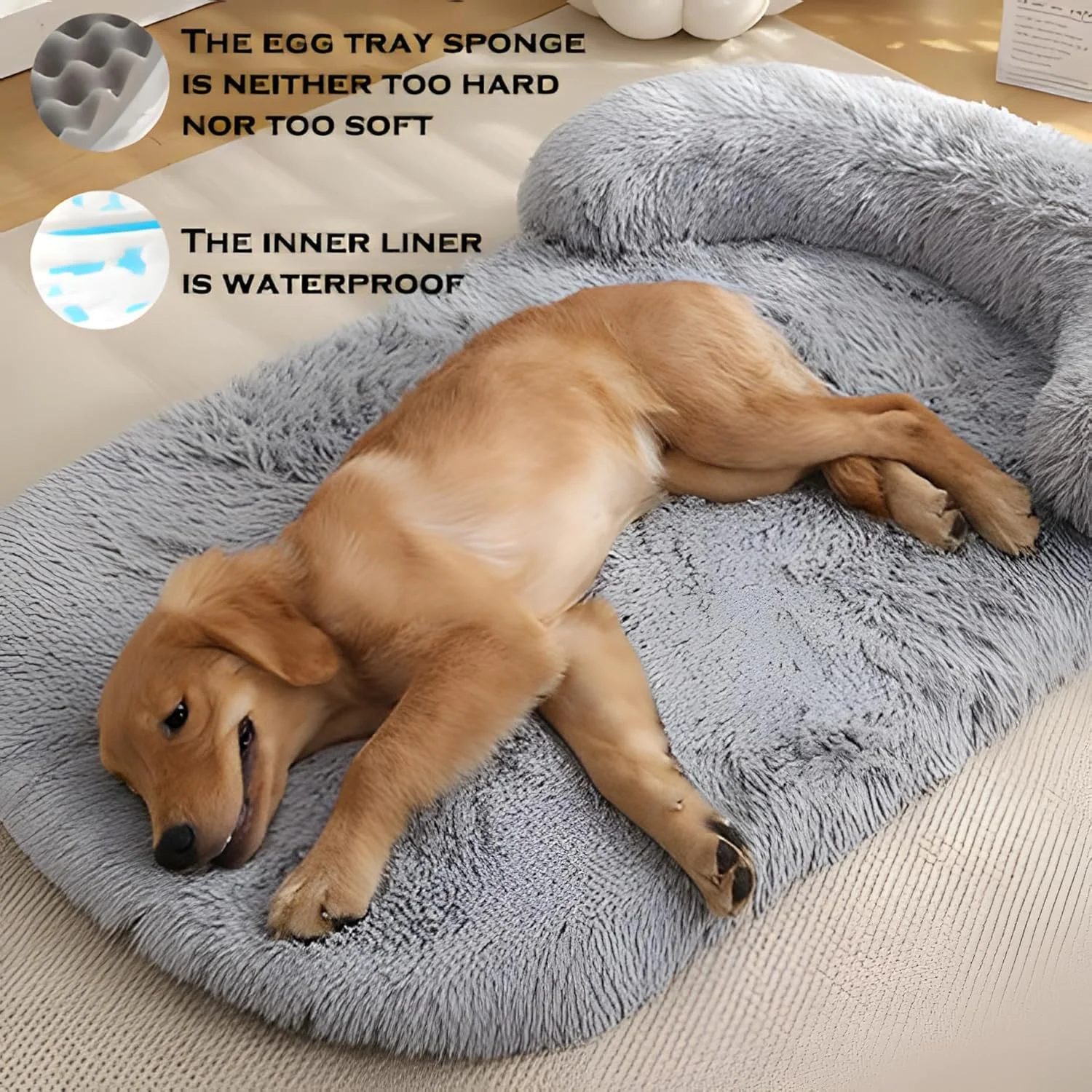 تخت خواب سگ قابل شستشو، تخت های لوکس و نرم برای قفس سگ، پد راحت برای لانه، تشک خواب ضد لغزش حیوانات خانگی برای نژادهای سگ بزرگ، خیلی بزرگ، متوسط و کوچک، 101.6 سانتی متر در 76.2 سانتی متر، خاکستری تخت خواب سگ قابل شستشو، تخت های لوکس و نرم برای قفس سگ، پد راحت برای لانه، تشک خواب ضد لغزش حیوانات خانگی برای نژادهای سگ بزرگ، خیلی بزرگ، متوسط و کوچک، 101.6 سانتی متر در 76.2 سانتی متر، خاکستری