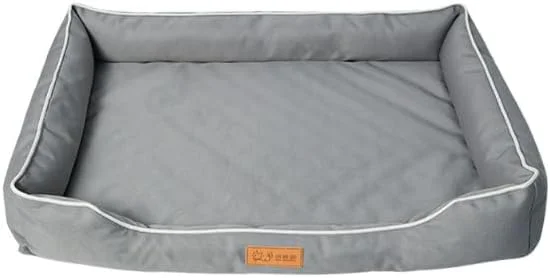 تخت خواب/مبل سگ، مقاوم در برابر آب، برای سگ های کوچک، متوسط ​​و بزرگ، تخت گربه برای گربه های داخل خانه، نرم و راحت، تخت حیوانات خانگی چند منظوره برای خواب، زیره ضد لغزش قابل شستشو (خاکستری - بزرگ)