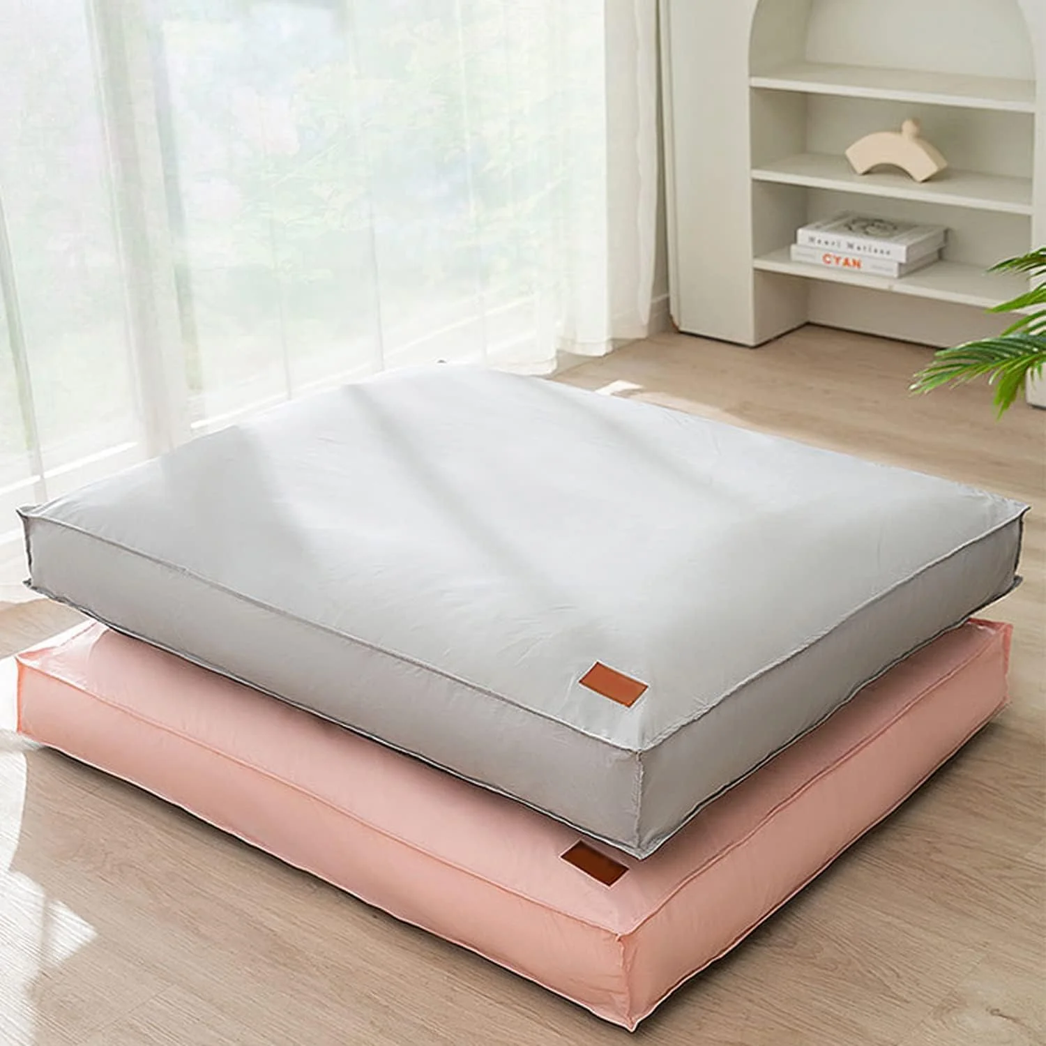 تخت سگ، 80 * 60 * 11 سانتی متر، تخت سگ ضد آب با روکش قابل جابجایی و شستشو، با پد پرکننده سنگین، تشک تخت حیوانات خانگی مناسب برای گربه ها، سگ های کوچک و متوسط و گربه (خاکستری) تخت سگ، 80 * 60 * 11 سانتی متر، تخت سگ ضد آب با روکش قابل جابجایی و شستشو، با پد پرکننده سنگین، تشک تخت حیوانات خانگی مناسب برای گربه ها، سگ های کوچک و متوسط و گربه (خاکستری)