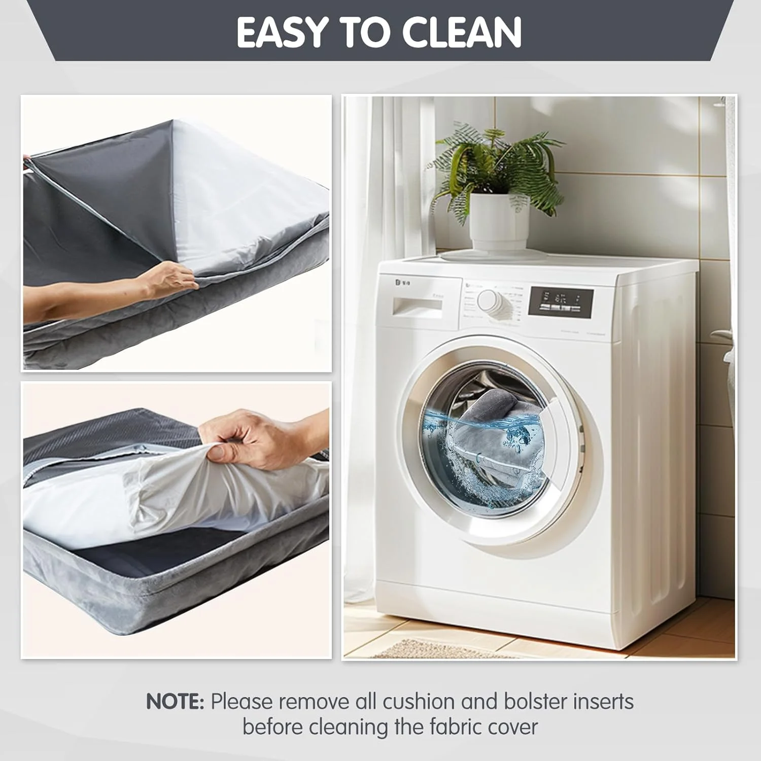 تخت سگ، تختخواب بزرگ ضد آب سگ با روکش قابل شستشو و پد خنک کننده، تشک حیوانات خانگی L شکل برای سگ های بزرگ، حیوانات خانگی متعدد، فوم حافظه دار ارتوپدی بادوام و پایه ضد لغزش، قابل شستشو در ماشین لباسشویی، خاکستری روشن تخت سگ، تختخواب بزرگ ضد آب سگ با روکش قابل شستشو و پد خنک کننده، تشک حیوانات خانگی L شکل برای سگ های بزرگ، حیوانات خانگی متعدد، فوم حافظه دار ارتوپدی بادوام و پایه ضد لغزش، قابل شستشو در ماشین لباسشویی، خاکستری روشن