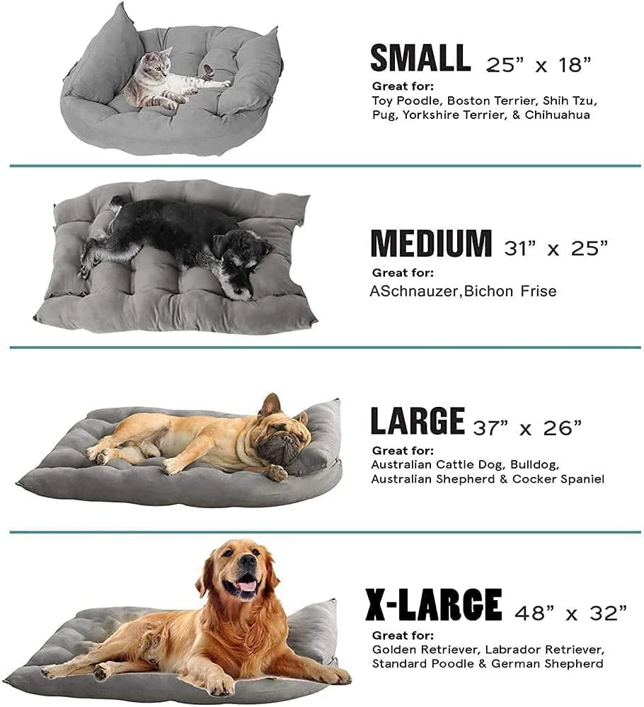تخت خواب سگ 3 در 1 Velvaria، تخت مقاوم در برابر آب برای سگ های کوچک، متوسط و بزرگ، نرم و راحت، لانه حیوانات خانگی چند منظوره برای گربه های داخل خانه (خاکستری مهتابی، M) تخت خواب سگ 3 در 1 Velvaria، تخت مقاوم در برابر آب برای سگ های کوچک، متوسط و بزرگ، نرم و راحت، لانه حیوانات خانگی چند منظوره برای گربه های داخل خانه (خاکستری مهتابی، M)