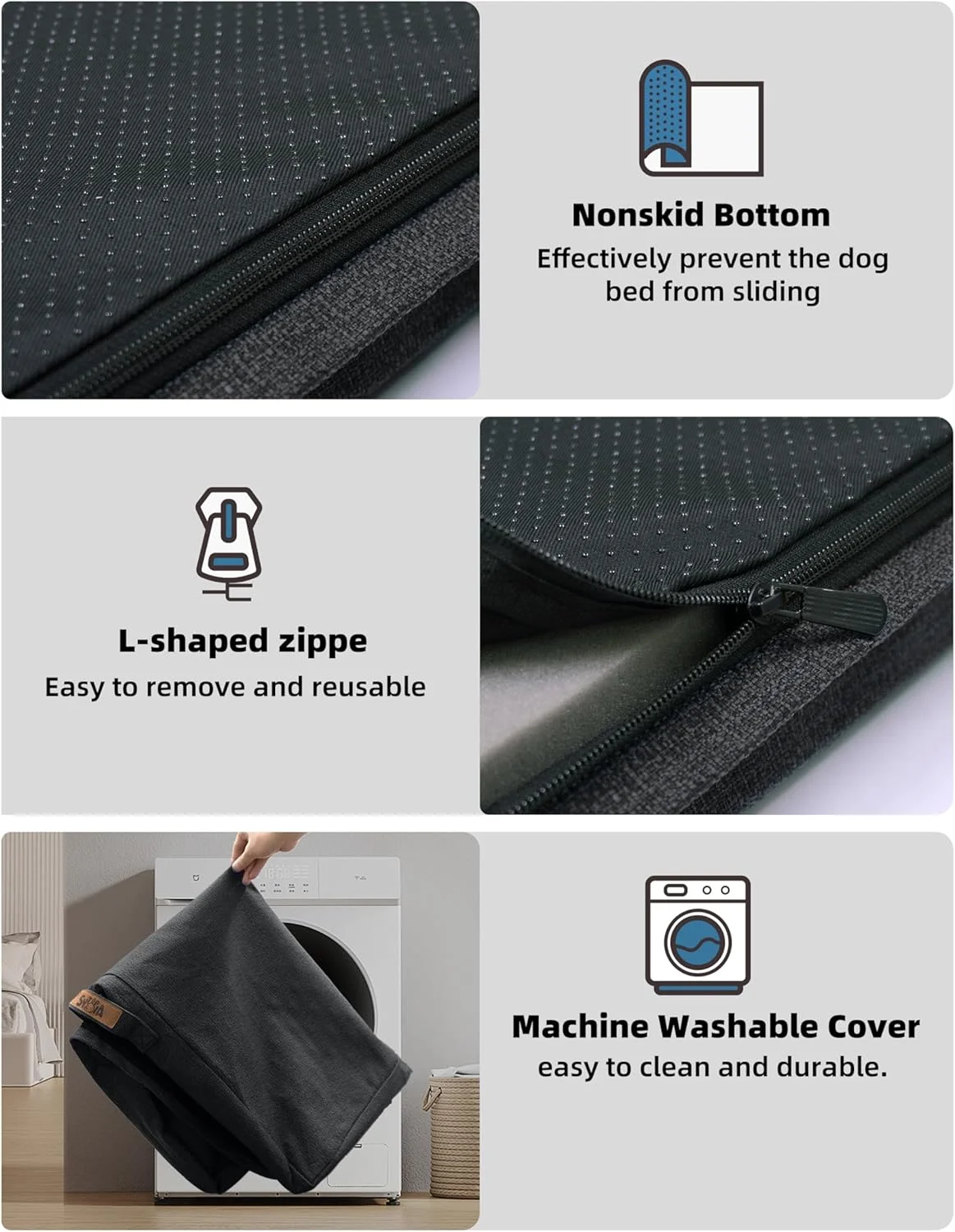 تخت سگ مقاوم در برابر جویدن سای توپیا، سایز XL، 42 اینچ - تخت خواب ضد آب و ارتوپدی فوق العاده بزرگ برای حیوانات خانگی مناسب برای استفاده در فضای باز. تحمل وزن تا 100 پوند، قابل شستشو در ماشین لباسشویی، عالی برای قفس - خاکستری تیره تخت سگ مقاوم در برابر جویدن سای توپیا، سایز XL، 42 اینچ - تخت خواب ضد آب و ارتوپدی فوق العاده بزرگ برای حیوانات خانگی مناسب برای استفاده در فضای باز. تحمل وزن تا 100 پوند، قابل شستشو در ماشین لباسشویی، عالی برای قفس - خاکستری تیره