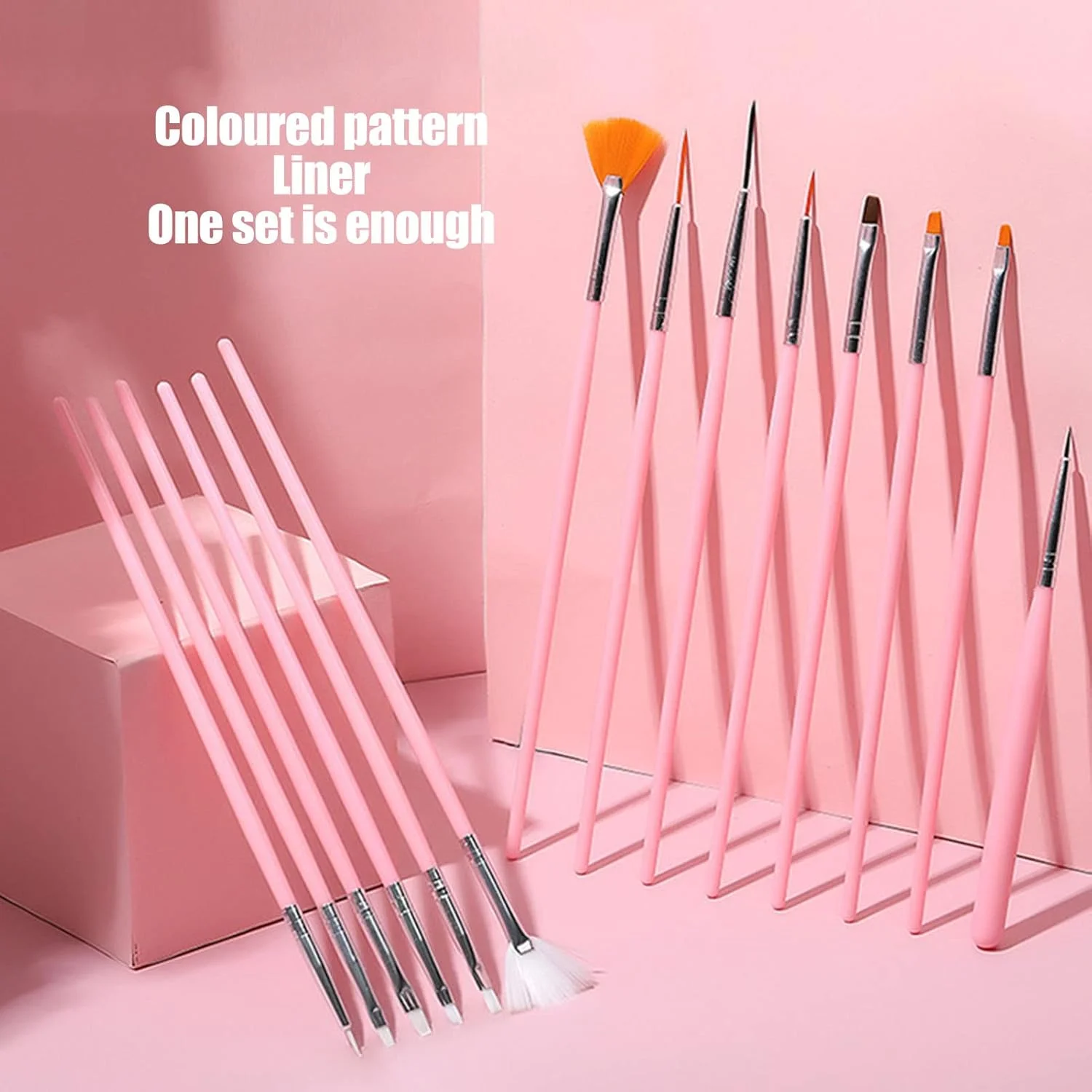 ست قلم موی طراحی ناخن 15 عددی، قلم موی ژل اکستنشن ناخن با حکاکی دقیق صورتی، برس های طراحی ناخن برای استفاده خانگی و سالن ناخن ست قلم موی طراحی ناخن 15 عددی، قلم موی ژل اکستنشن ناخن با حکاکی دقیق صورتی، برس های طراحی ناخن برای استفاده خانگی و سالن ناخن