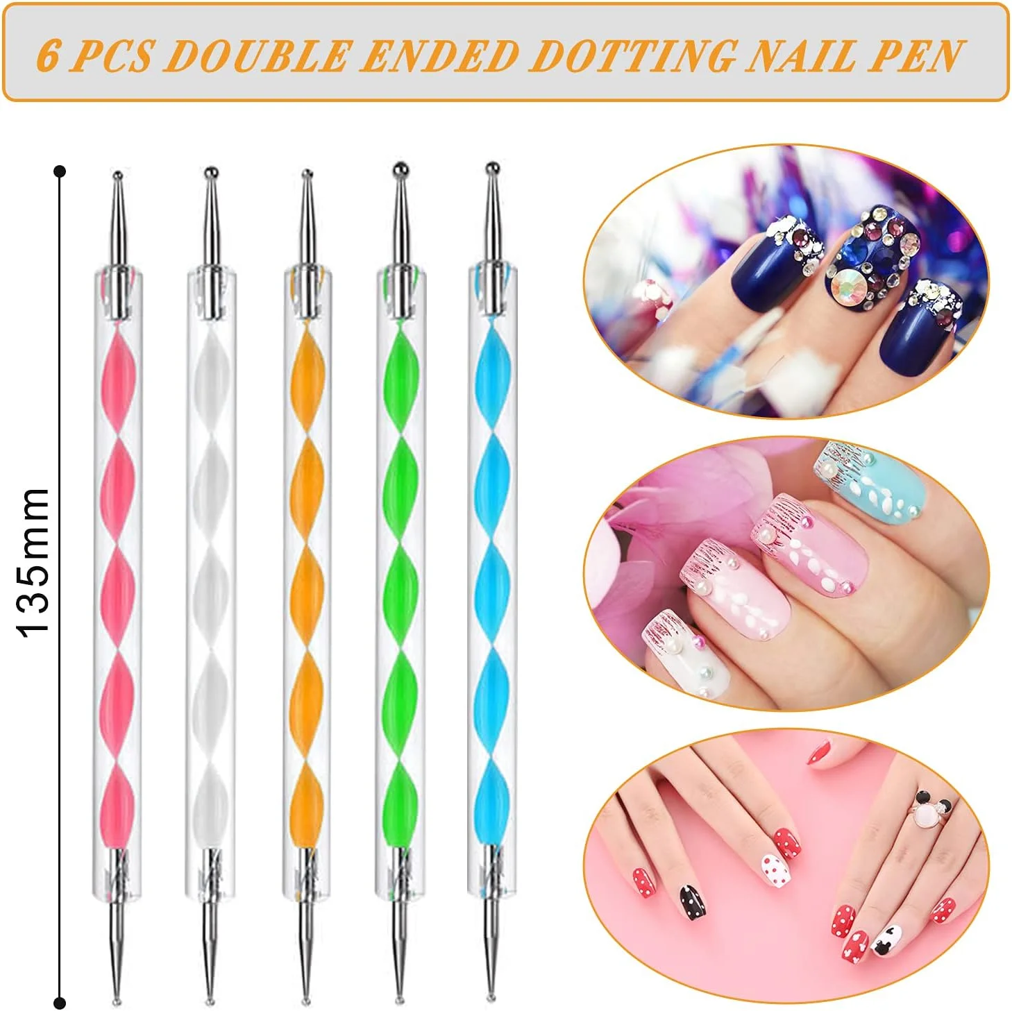 ست قلم موی ناخن اکریلیک AROIC شامل 28 قطعه، شامل 7 عدد قلم موی طراحی ناخن ژل UV، 6 عدد قلم موی اکستنشن ناخن سه بعدی، 5 عدد قلم داتینگ دو طرفه برای طراحی ناخن DIY با جعبه سفید، رنگارنگ ست قلم موی ناخن اکریلیک AROIC شامل 28 قطعه، شامل 7 عدد قلم موی طراحی ناخن ژل UV، 6 عدد قلم موی اکستنشن ناخن سه بعدی، 5 عدد قلم داتینگ دو طرفه برای طراحی ناخن DIY با جعبه سفید، رنگارنگ