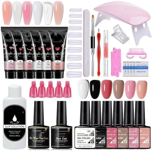 مجموعه لاک پلی یورتان آزونه 6 رنگ، مجموعه ژل اکستنشن پلی یورتان ناخن، همراه با مینی لامپ ناخن، همراه با مایع ضد لغزش، ابزار مانیکور ژل پلی یورتان، هدیه مانیکور حرفه ای برای زنان مجموعه لاک پلی یورتان آزونه 6 رنگ، مجموعه ژل اکستنشن پلی یورتان ناخن، همراه با مینی لامپ ناخن، همراه با مایع ضد لغزش، ابزار مانیکور ژل پلی یورتان، هدیه مانیکور حرفه ای برای زنان