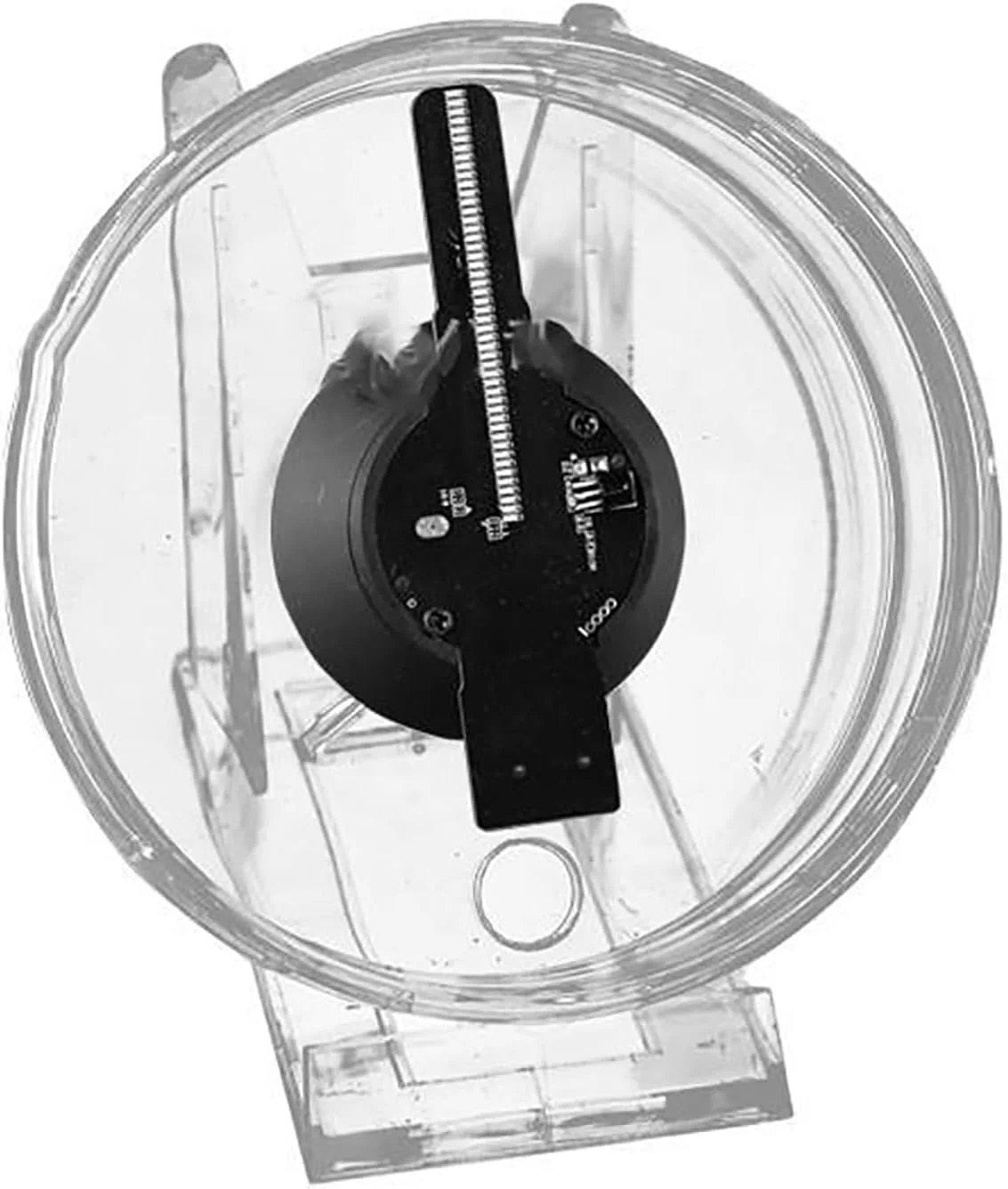 فن هولوگرام سه بعدی VoOqo، فن LED رومیزی وای فای پخش کننده لامپ هولوگرافی 4.7 اینچی، با کنترل از راه دور و پوشش محافظ، برای هالووین، کریسمس، فروشگاه، بار، تبلیغات مهمانی