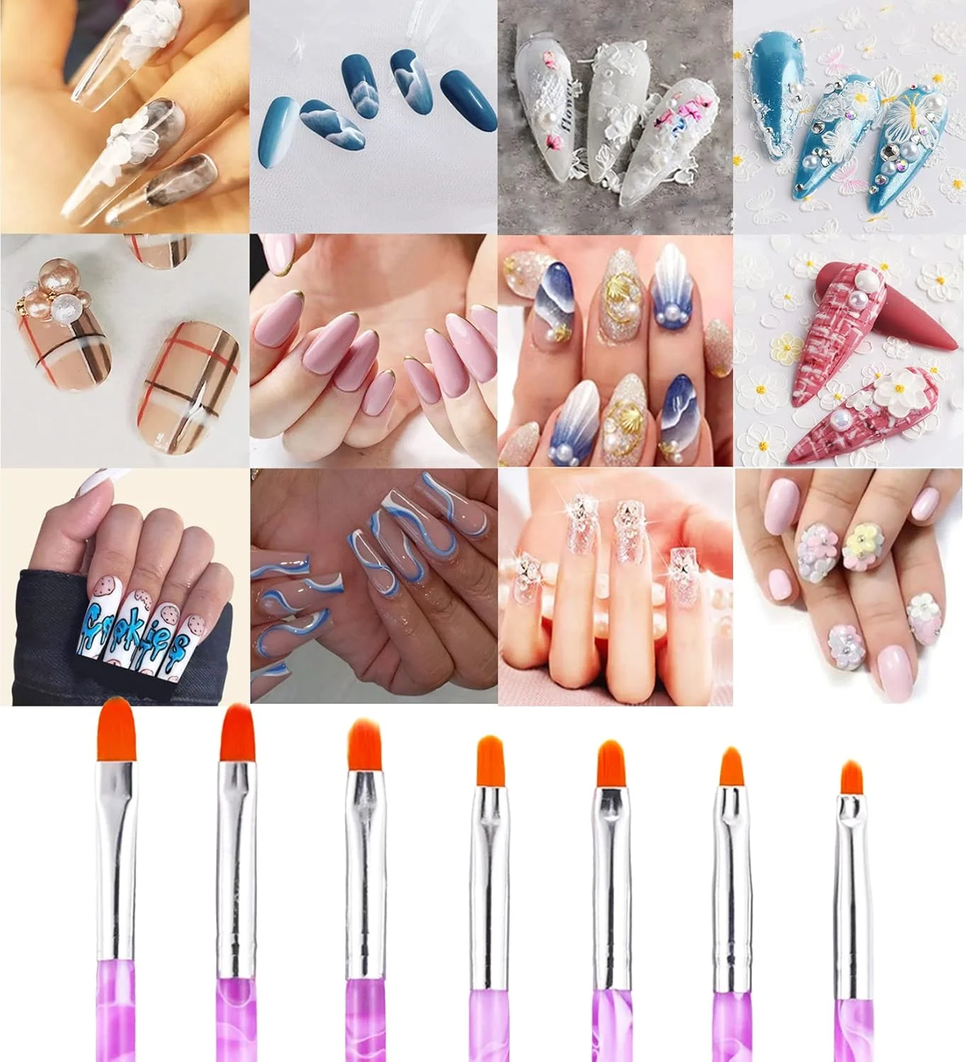 ست 21 عددی قلم طراحی ناخن اکریلیک، قلم های طراحی ناخن اکریلیک برای ژل UV، قلم طراحی ناخن، قلم های ژل اکستنشن پلی، قلم نقطه گذاری، قلم حکاکی، قلم نقاشی گل، مناسب برای استفاده در خانه و سالن (بنفش) ست 21 عددی قلم طراحی ناخن اکریلیک، قلم های طراحی ناخن اکریلیک برای ژل UV، قلم طراحی ناخن، قلم های ژل اکستنشن پلی، قلم نقطه گذاری، قلم حکاکی، قلم نقاشی گل، مناسب برای استفاده در خانه و سالن (بنفش)