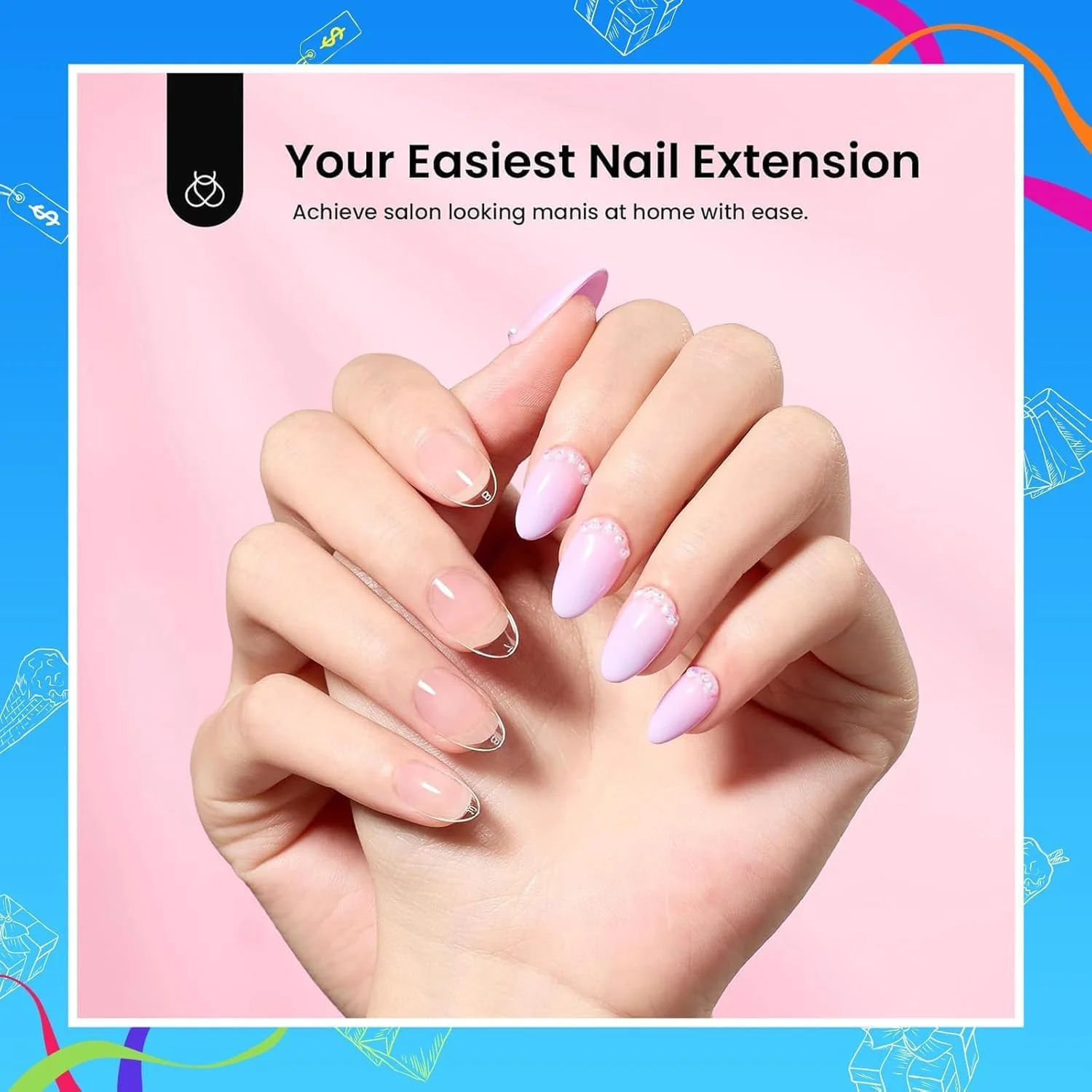 ست کاشت ناخن ژلی بادامی کوتاه Beetles با پرایمر و دهیدراتور ناخن، 576 عدد تیپ ناخن ژلی نیمه مات Etch-X، چسب ناخن جامد، مینی لامپ ناخن، تیپ ناخن اکریلیک، ست آسان اکستنشن ناخن DIY هدیه برای زنان ست کاشت ناخن ژلی بادامی کوتاه Beetles با پرایمر و دهیدراتور ناخن، 576 عدد تیپ ناخن ژلی نیمه مات Etch-X، چسب ناخن جامد، مینی لامپ ناخن، تیپ ناخن اکریلیک، ست آسان اکستنشن ناخن DIY هدیه برای زنان