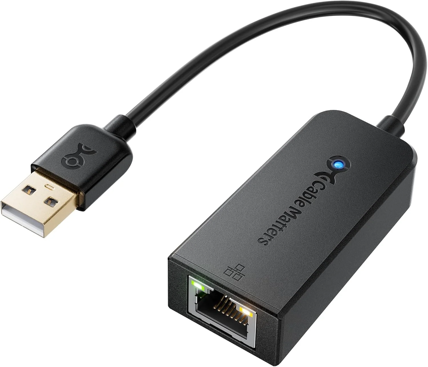 آداپتور گیگابیتی USB به اترنت Cable Matters برای کنسول بازی سوییچ و لپ تاپ (آداپتور USB 3.0 به اترنت 10/100/1000 مگابیت بر ثانیه)