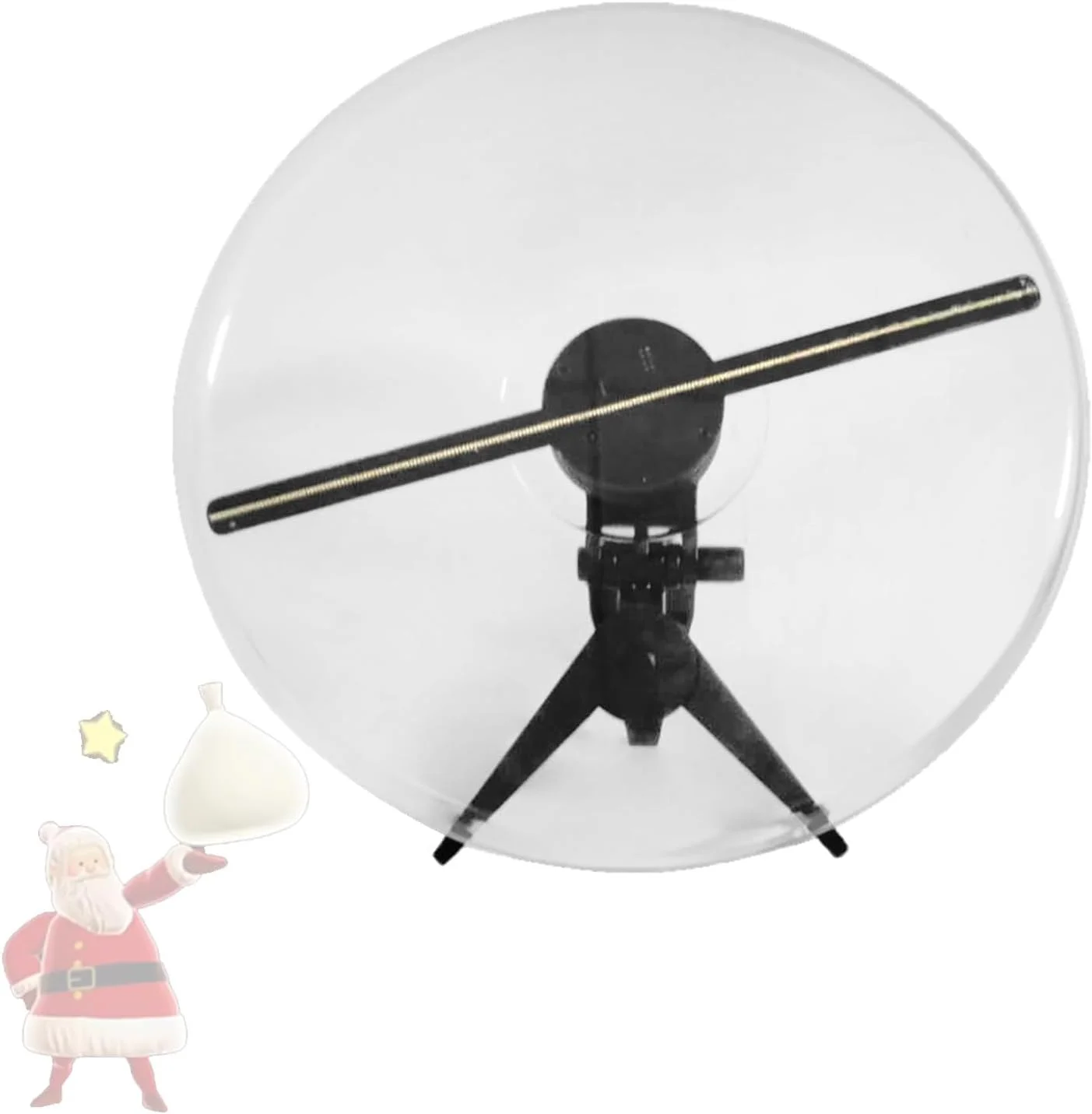 نمایشگر تبلیغاتی TXBMLDPY با کنترل از راه دور، فن هولوگرام وای فای 10.6 اینچی، پشتیبانی از کنترل از راه دور برنامه، پروژکتور فن هولوگرافی قابل حمل، برای علائم فروشگاه، بارها، مهمانی، هالووین، کریسمس، انگلستان