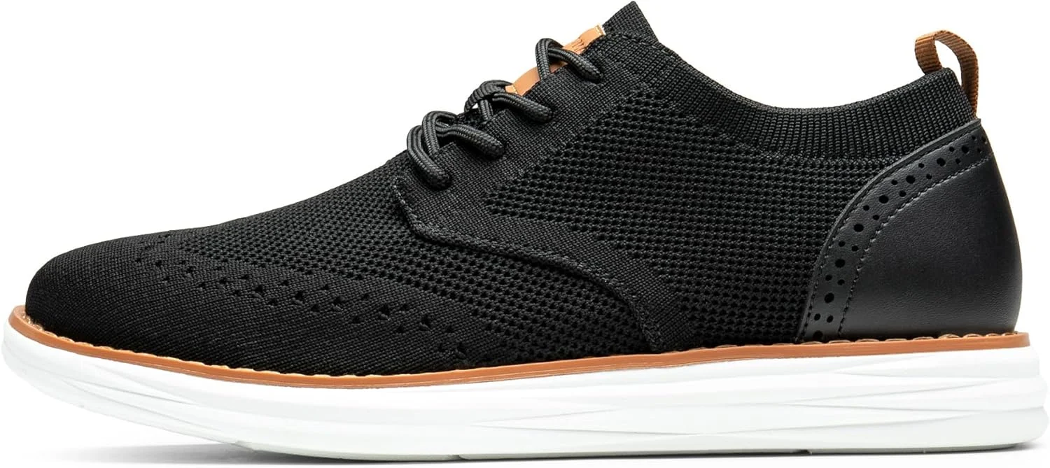 کفش های آکسفورد مردانه برونو مارک، کفش های کتانی بند دار سبک وزن مناسب پیاده روی، مشکی، سایز 8.5، SBOX2406M کفش های آکسفورد مردانه برونو مارک، کفش های کتانی بند دار سبک وزن مناسب پیاده روی، مشکی، سایز 8.5، SBOX2406M