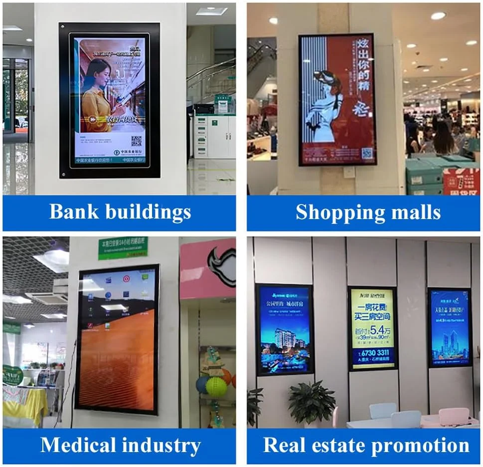 نمایشگر تبلیغاتی 1080P HD مدل TXBMLDPY، با مدیریت شبکه و محتوای گسترده، تصاویر رنگی و تابلو تبلیغاتی LED ویدیویی، صفحه نمایش 18.5 اینچی، برای فروشگاه ها، سینماها، 15.8 اینچ