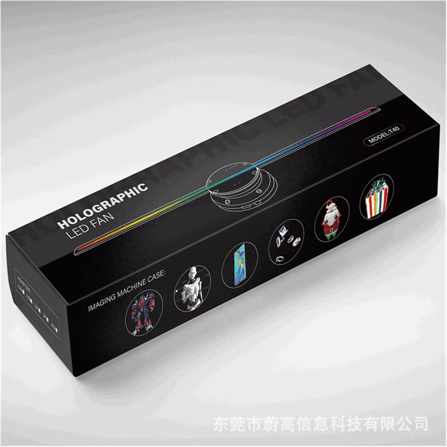 فن هولوگرام سه بعدی TISTIK - پروژکتور هولوگرافی سه بعدی فن تعلیق استریو صفحه نمایش دستگاه تبلیغاتی صوتی تصویربرداری هوایی بدون قاب LED شفاف و کم مصرف (رنگ: Us، اندازه: T) فن هولوگرام سه بعدی TISTIK - پروژکتور هولوگرافی سه بعدی فن تعلیق استریو صفحه نمایش دستگاه تبلیغاتی صوتی تصویربرداری هوایی بدون قاب LED شفاف و کم مصرف (رنگ: Us، اندازه: T)