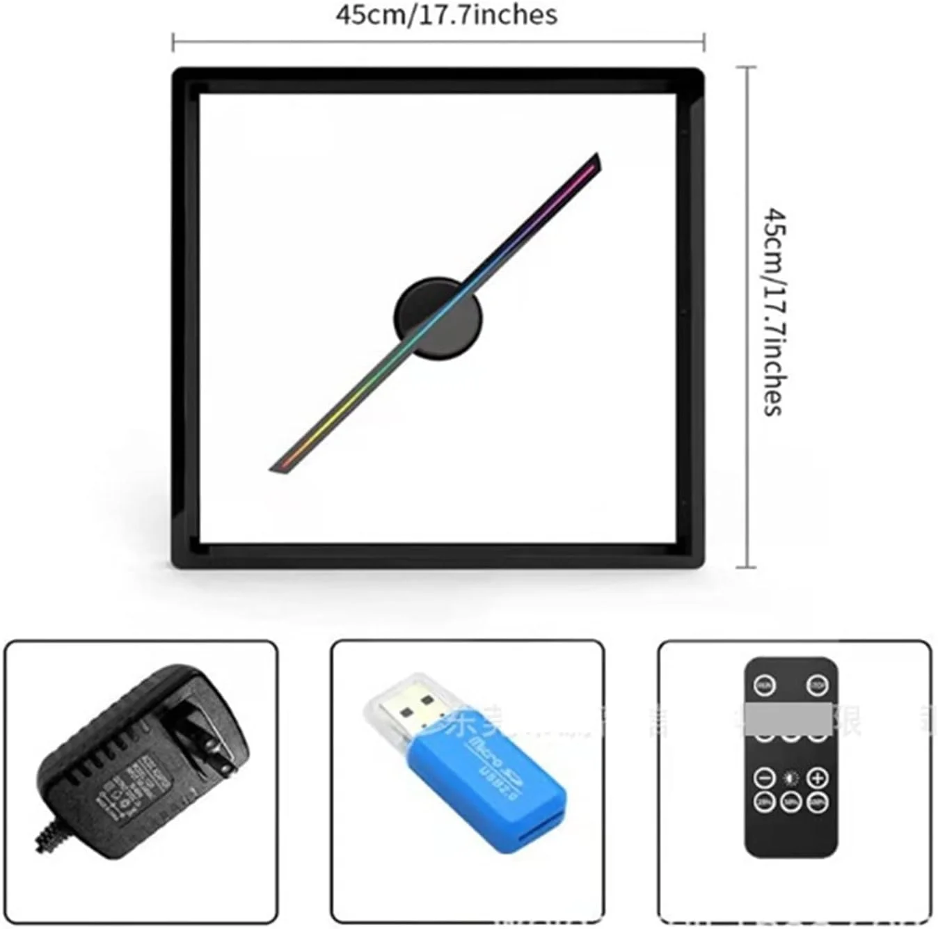 پروژکتور هولوگرام سه بعدی TISTIK، فن پروژکتور هولوگرافی سه بعدی، فن دستگاه تبلیغاتی شناور استریو پروژکتور ویدئویی انیمیشن سه بعدی با محفظه ایمن، مصرف برق کم و شفاف (رنگ: B، اندازه: طلایی) پروژکتور هولوگرام سه بعدی TISTIK، فن پروژکتور هولوگرافی سه بعدی، فن دستگاه تبلیغاتی شناور استریو پروژکتور ویدئویی انیمیشن سه بعدی با محفظه ایمن، مصرف برق کم و شفاف (رنگ: B، اندازه: طلایی)