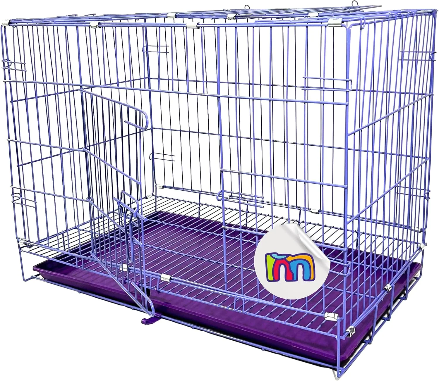 قفس سگ خانگی میدوست، مناسب برای سگ های 4 تا 6 ماهه و نژادهای کوچک بالغ (طول-76 سانتی متر، عرض- 45 سانتی متر، ارتفاع- 50 سانتی متر)