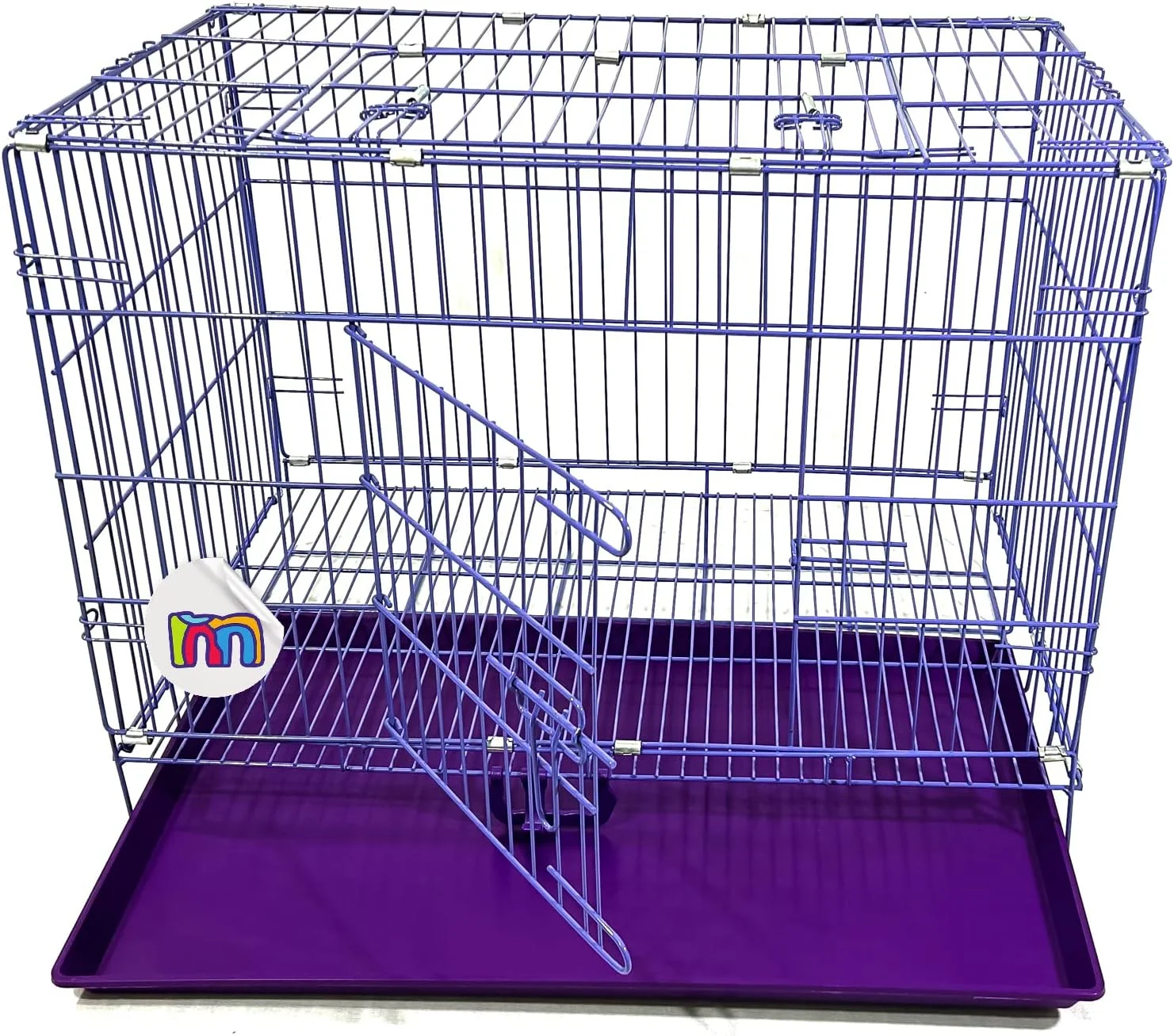 قفس سگ خانگی میدوست، مناسب برای سگ های 4 تا 6 ماهه و نژادهای کوچک بالغ (طول-76 سانتی متر، عرض- 45 سانتی متر، ارتفاع- 50 سانتی متر)