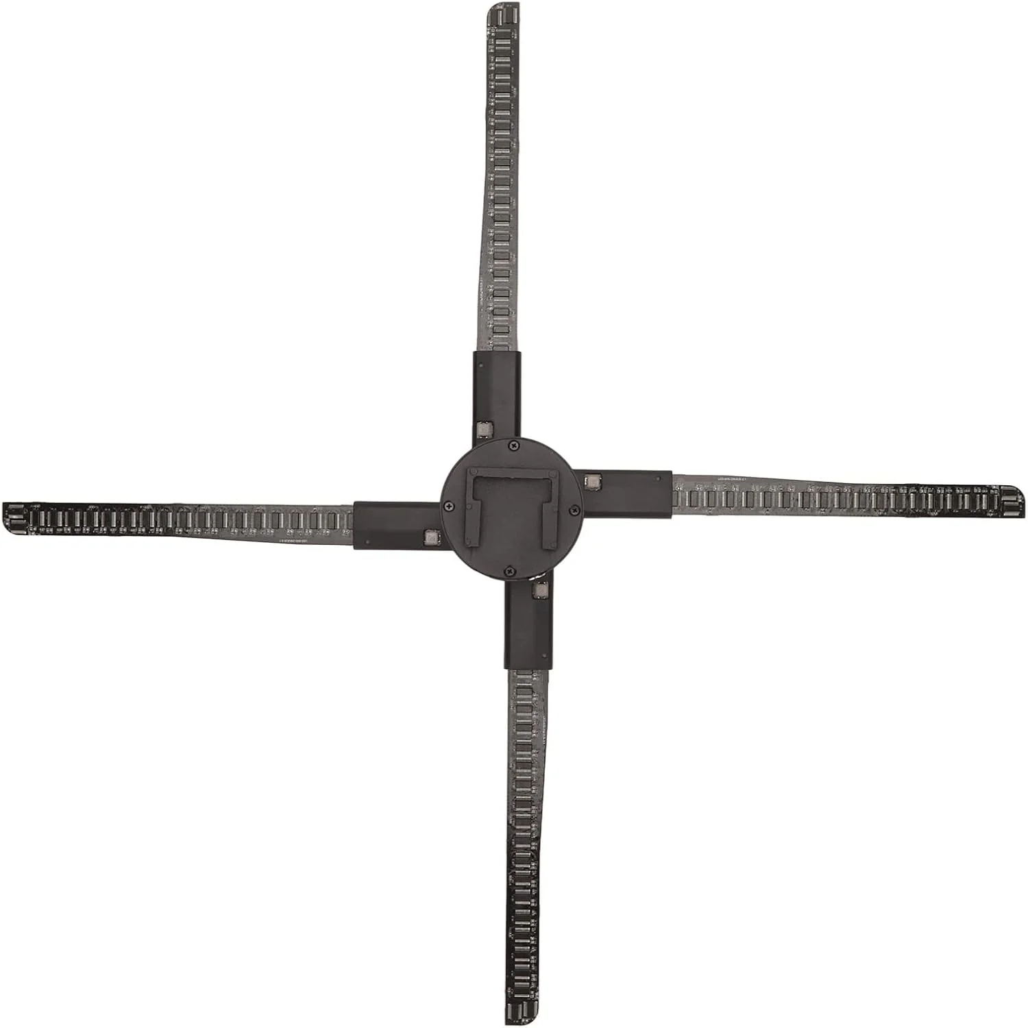 Soraz 3D Hologram Advertising Display, 4 Blades Adjustable Angle 100‑240V 2000x684 3D Hologram Projector for Computer for Hotels (UK Plug)